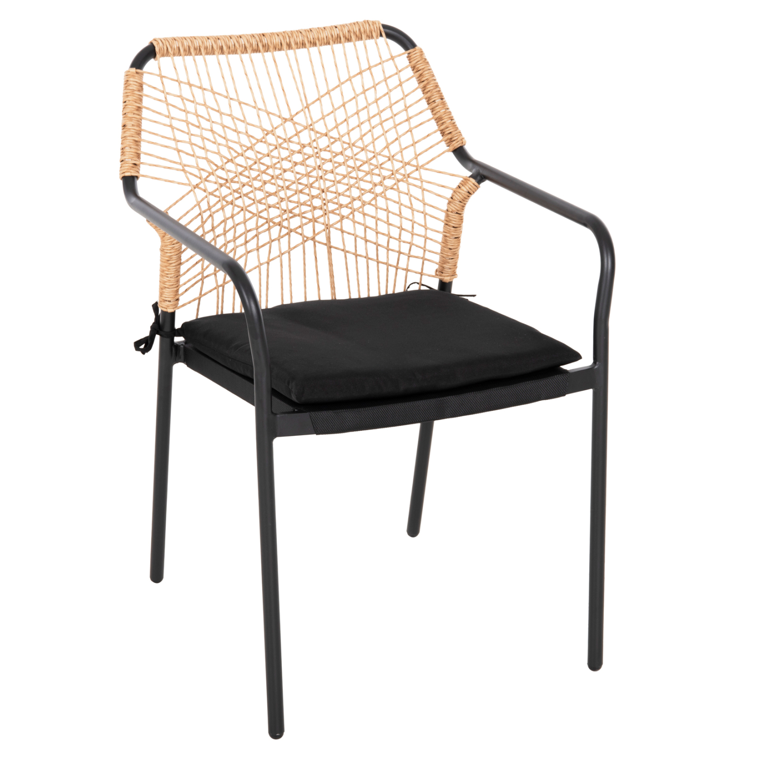 ΠΟΛΥΘΡΟΝΑ ΑΛΟΥΜΙΝΙΟΥ TROTTER HM5865.11 ΣΚΟΥΡΟΣ ΓΚΡΙ ΣΚΕΛΕΤΟΣ ΜΕ WICKER ΜΠΕΖ &amp; ΜΑΥΡΟ ΜΑΞΙΛΑΡΙ 1