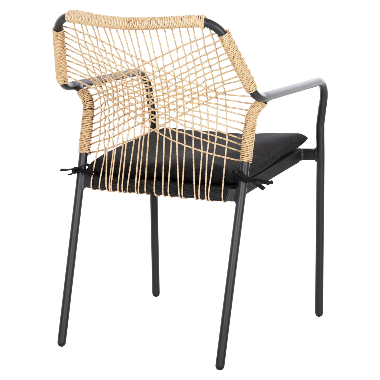 ΠΟΛΥΘΡΟΝΑ ΑΛΟΥΜΙΝΙΟΥ TROTTER HM5865.11 ΣΚΟΥΡΟΣ ΓΚΡΙ ΣΚΕΛΕΤΟΣ ΜΕ WICKER ΜΠΕΖ &amp; ΜΑΥΡΟ ΜΑΞΙΛΑΡΙ 5