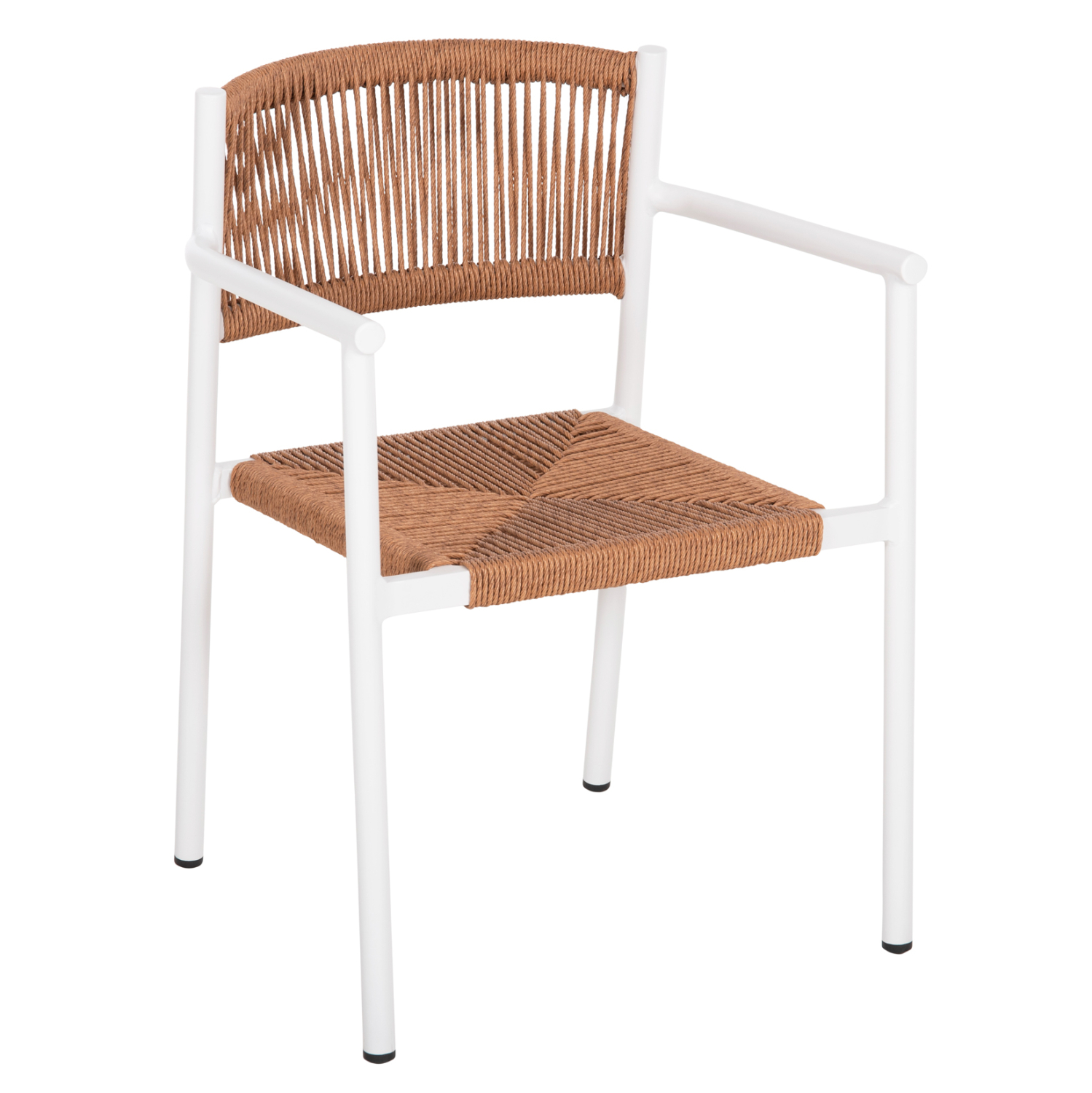ΠΟΛΥΘΡΟΝΑ ΑΛΟΥΜΙΝΙΟΥ STER HM5786.11 ΛΕΥΚΗ-ΣΥΝΘ.RATTAN ΜΠΕΖ 55,5x53x78Υεκ. 1