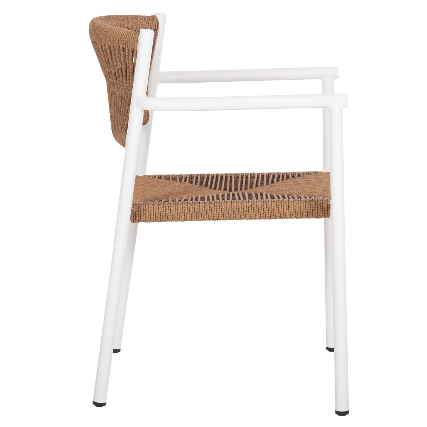 ΠΟΛΥΘΡΟΝΑ ΑΛΟΥΜΙΝΙΟΥ STER HM5786.11 ΛΕΥΚΗ-ΣΥΝΘ.RATTAN ΜΠΕΖ 55,5x53x78Υεκ. 4