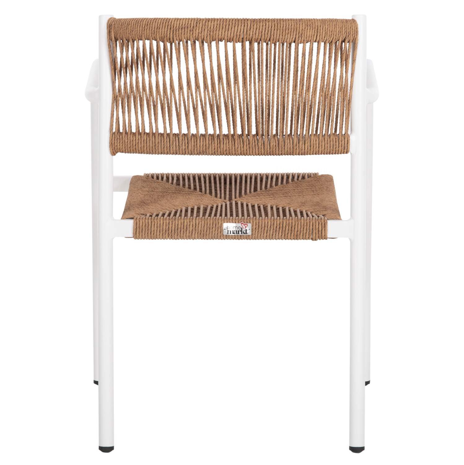 ΠΟΛΥΘΡΟΝΑ ΑΛΟΥΜΙΝΙΟΥ STER HM5786.11 ΛΕΥΚΗ-ΣΥΝΘ.RATTAN ΜΠΕΖ 55,5x53x78Υεκ. 6