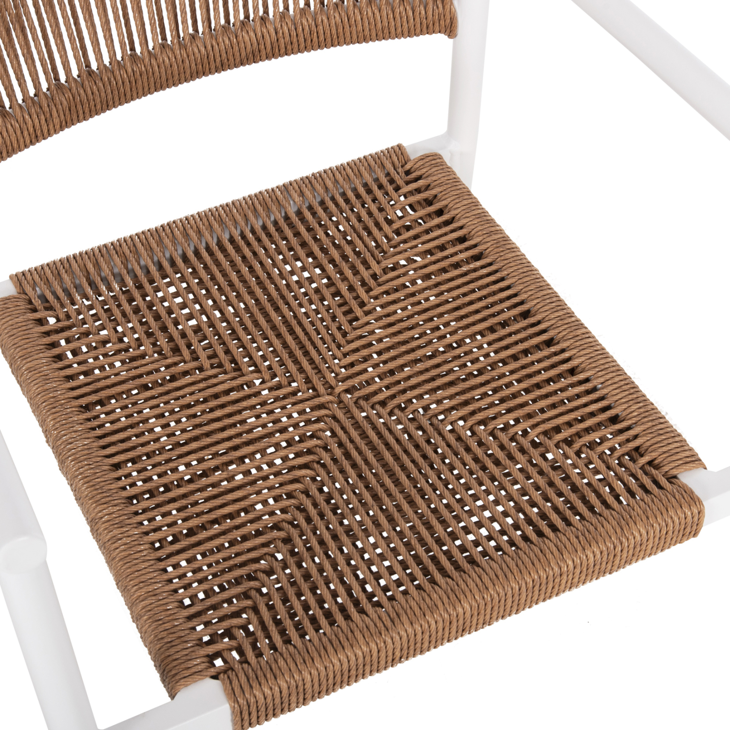 ΠΟΛΥΘΡΟΝΑ ΑΛΟΥΜΙΝΙΟΥ STER HM5786.11 ΛΕΥΚΗ-ΣΥΝΘ.RATTAN ΜΠΕΖ 55,5x53x78Υεκ. 8