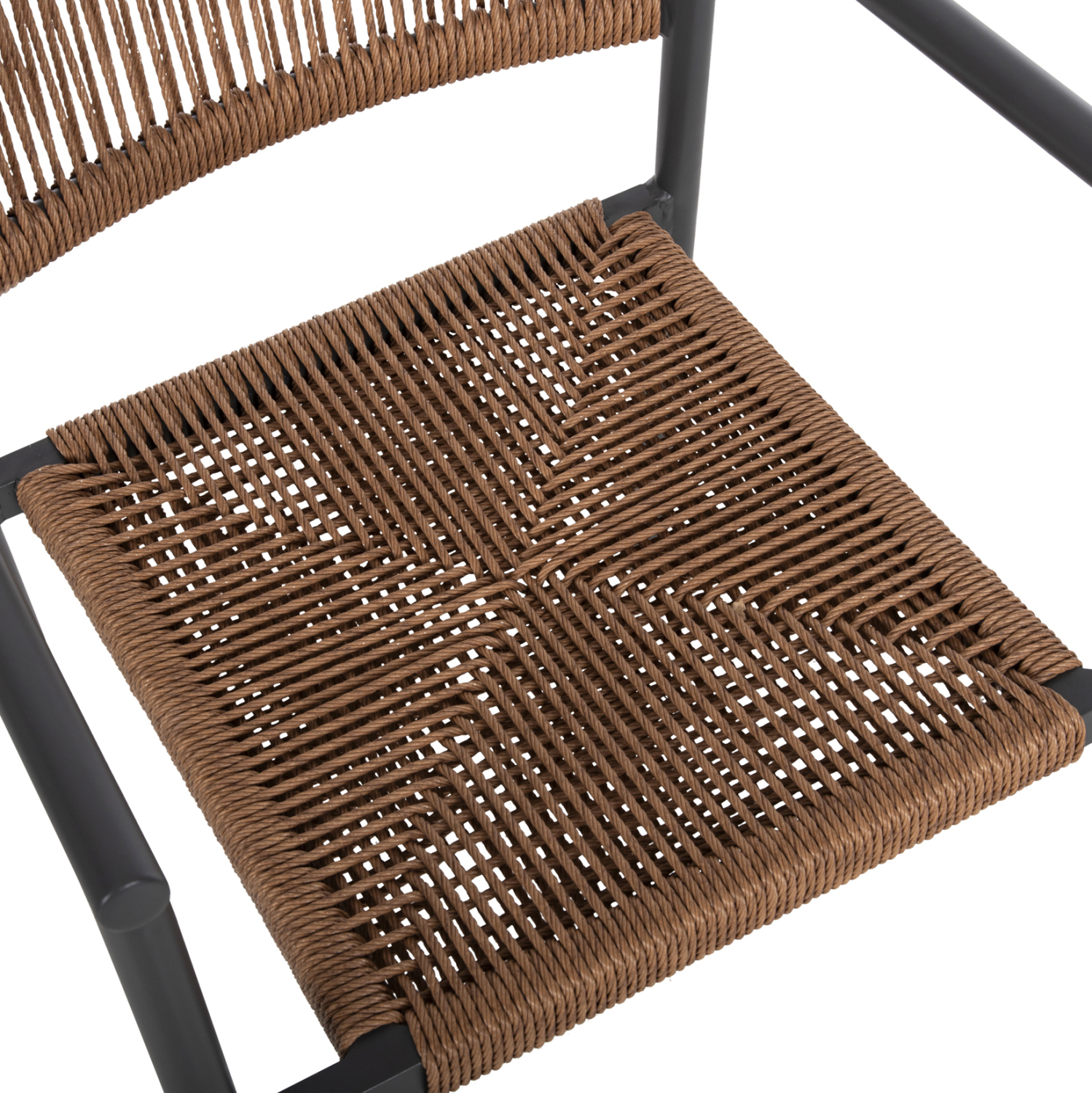 ΠΟΛΥΘΡΟΝΑ ΑΛΟΥΜΙΝΙΟΥ STER HM5786.12 ΑΝΘΡΑΚΙ-ΣΥΝΘ.RATTAN ΜΠΕΖ 55,5x53x78Υεκ. 9