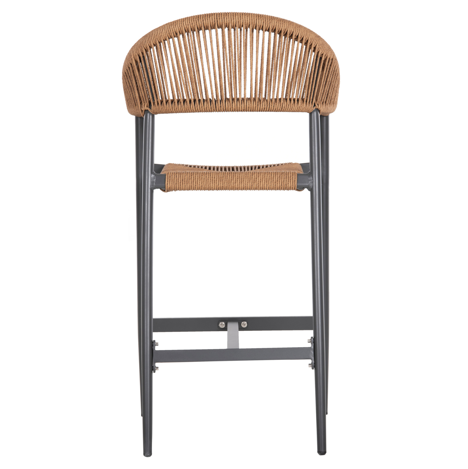 ΣΚΑΜΠΟ BAR ΑΛΟΥΜΙΝΙΟΥ GREGG HM5788.12 ΑΝΘΡΑΚΙ-ΜΠΕΖ ΤΗΣ ΑΜΜΟΥ ΣΥΝΘ.RATTAN 54x57x106Υεκ 6