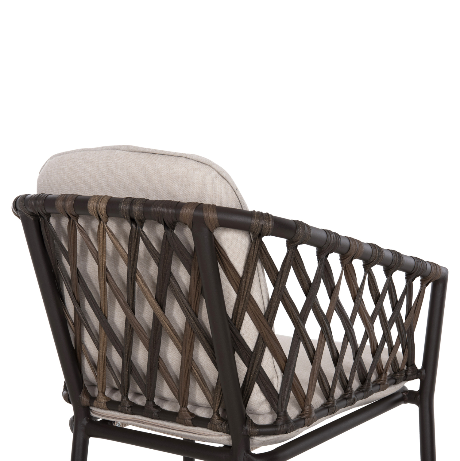 ΠΟΛΥΘΡΟΝΑ ΑΛΟΥΜΙΝΙΟΥ BOLLY HM6080 ΚΑΦΕ-ΣΥΝΘ.RATTAN ΚΑΦΕ-ΜΠΕΖ ΜΑΞΙΛΑΡΙΑ 58,5x67x86Υεκ 9