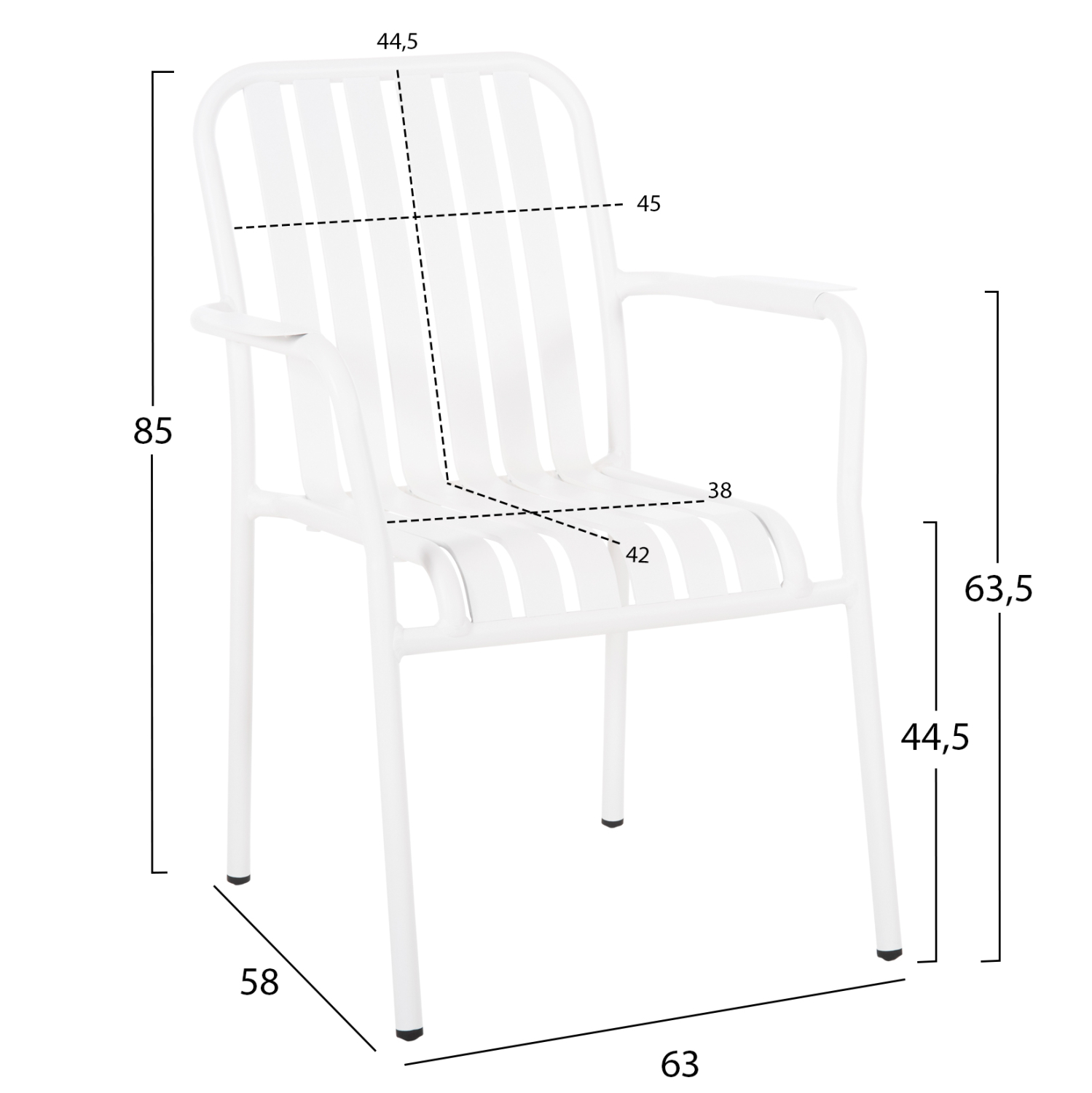 ΠΟΛΥΘΡΟΝΑ ΑΛΟΥΜΙΝΙΟΥ RACHEL HM6088.02 ΛΕΥΚΗ 63x58x85Υεκ. 2
