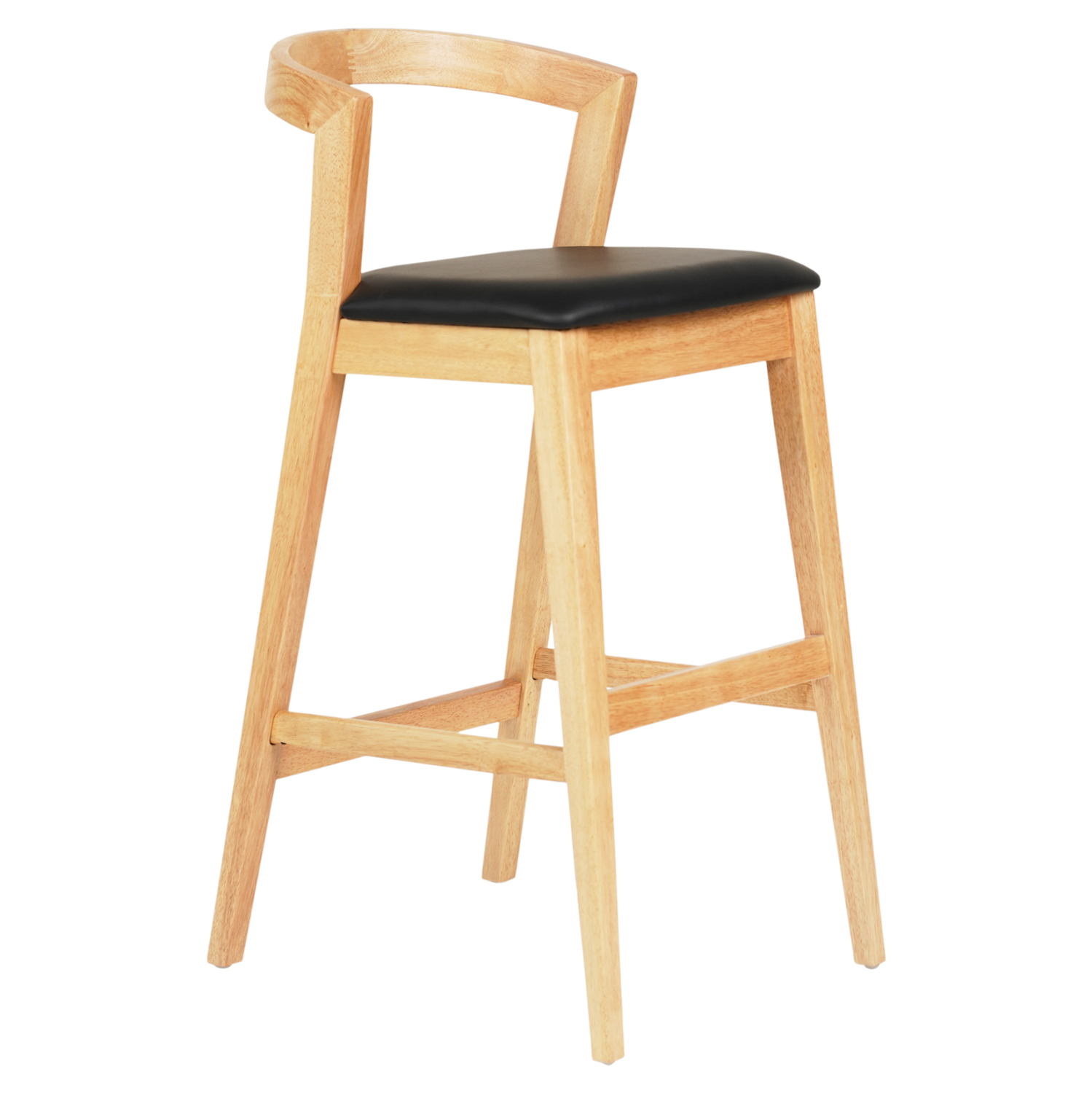 ΣΚΑΜΠΟ ΜΠΑΡ NAMI HM9952.01 RUBBERWOOD ΣΕ ΟΑΚ-ΜΑΥΡΟ PU 47,5x59x102,5Υεκ. 1