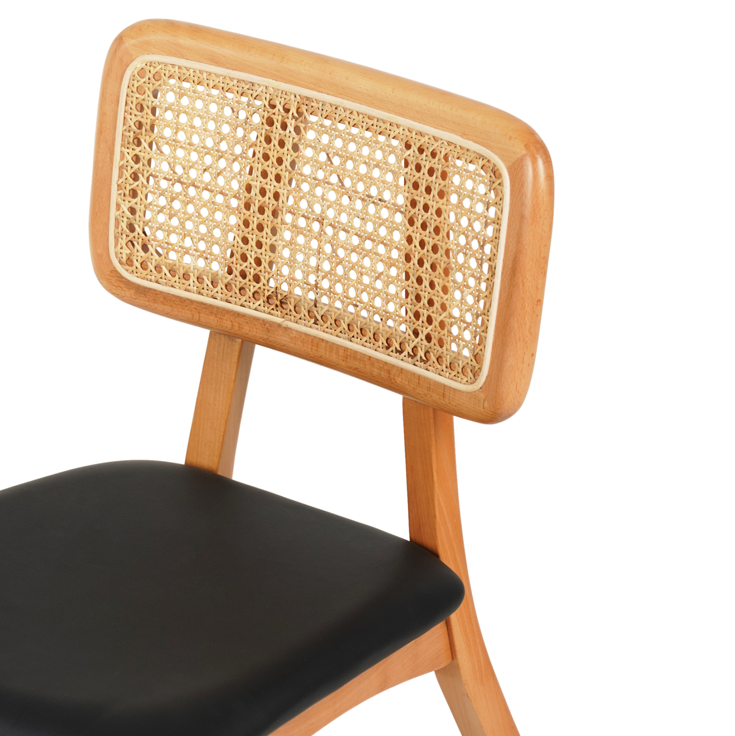 KΑΡΕΚΛΑ ΤΡΑΠΕΖΑΡΙΑΣ LUFFY HM9953.01 ΞΥΛΟ ΟΞΙΑΣ ΦΥΣΙΚΟ-ΜΑΥΡΟ PU 47x60x80Υεκ. 6