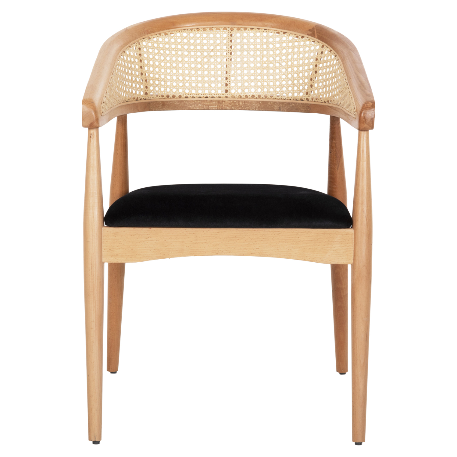 ΠΟΛΥΘΡΟΝΑ KOMODUS HM18012.02 ΞΥΛΟ ΟΞΙΑΣ-RATTAN-ΥΦΑΣΜΑ ΣΕ ΜΑΥΡΟ 55x49x80Υεκ. 3
