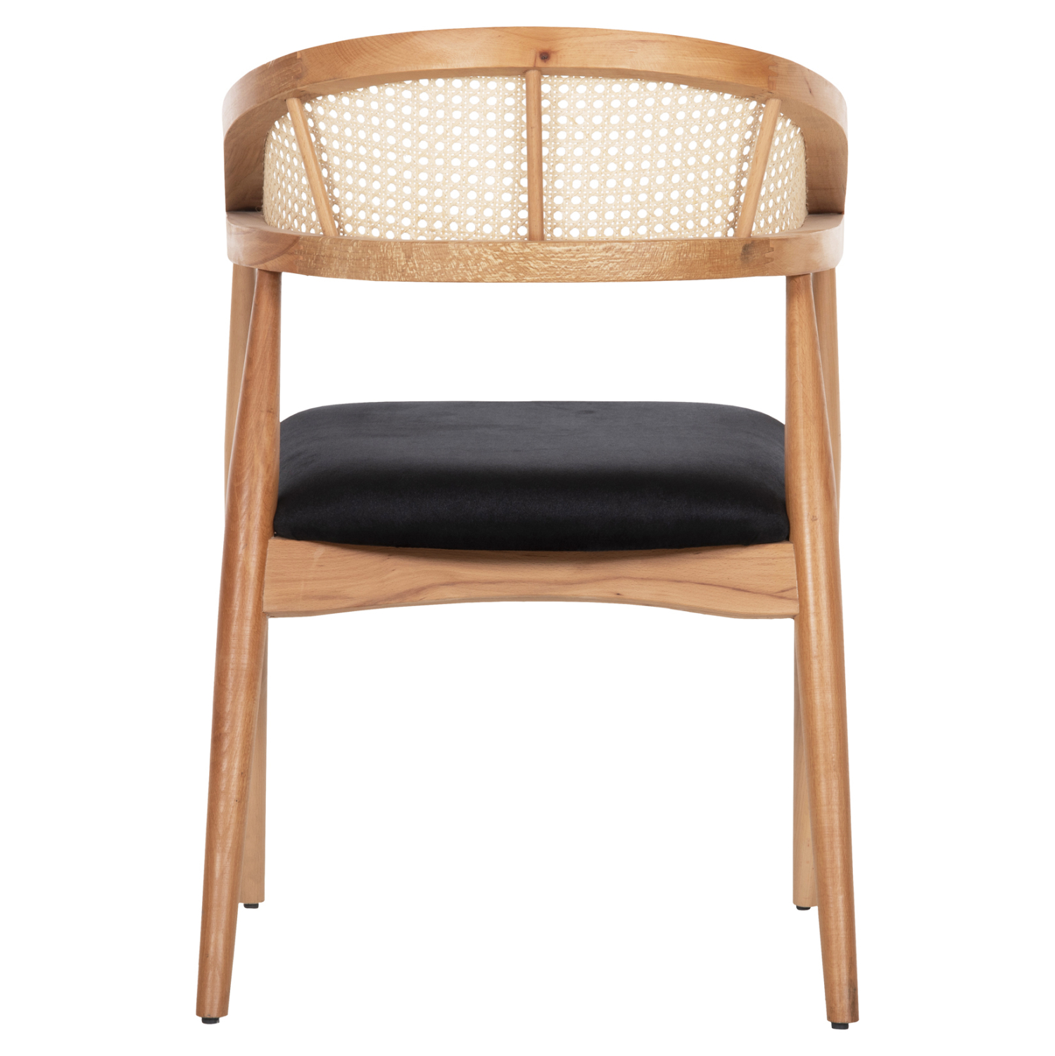 ΠΟΛΥΘΡΟΝΑ KOMODUS HM18012.02 ΞΥΛΟ ΟΞΙΑΣ-RATTAN-ΥΦΑΣΜΑ ΣΕ ΜΑΥΡΟ 55x49x80Υεκ. 6