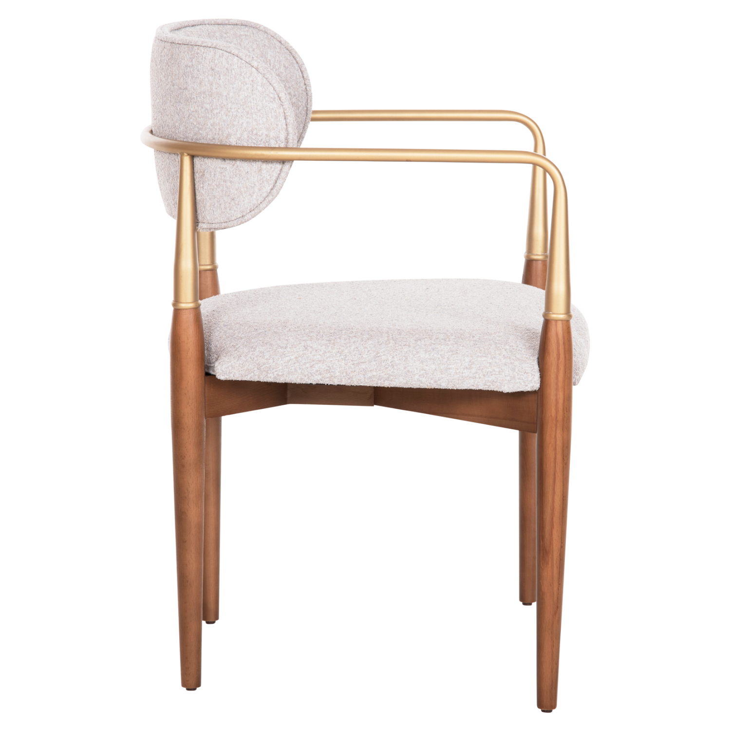 ΠΟΛΥΘΡΟΝΑ BERLINETA HM18021.01 ΞΥΛΟ ΟΞΙΑΣ-ΜΕΤΑΛΛΟ-ΥΦΑΣΜΑ ΕΚΡΟΥ 57x55x83Υεκ. 4