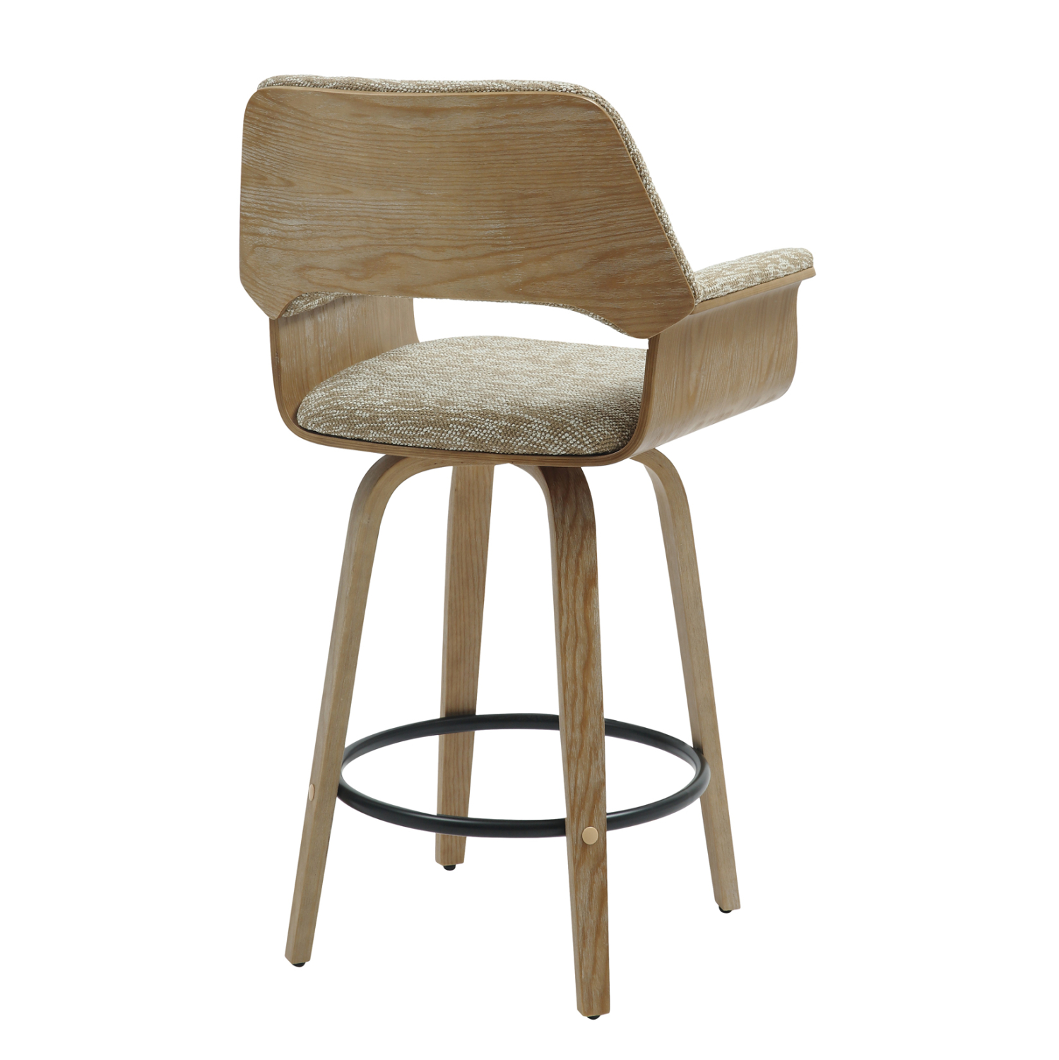 ΣΚΑΜΠΟ ΜΠΑΡ ΜΕΣ.ΥΨΟΥΣ CLIPP HM9987.01 WHITEWASH Κ.Π. ΞΥΛΟ-ΜΠΕΖ ΥΦΑΣΜΑ 57,5x53x98Υεκ 5