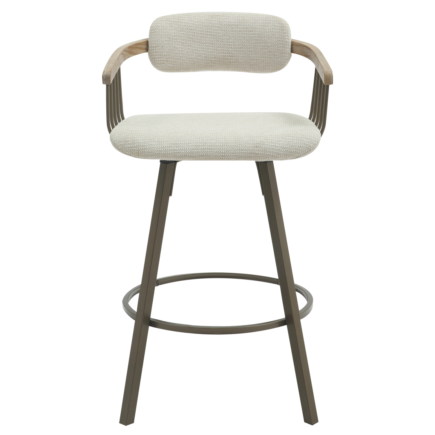 ΣΚΑΜΠΟ ΜΠΑΡ ΠΕΡΙΣΤΡΕΦ. LANG HM9990.01 ΜΕΤ.ΠΟΔΙΑ ΧΑΛΚΙΝΑ-ΕΚΡΟΥ ΥΦΑΣΜΑ 51,5x48,5x89,5Υ 3