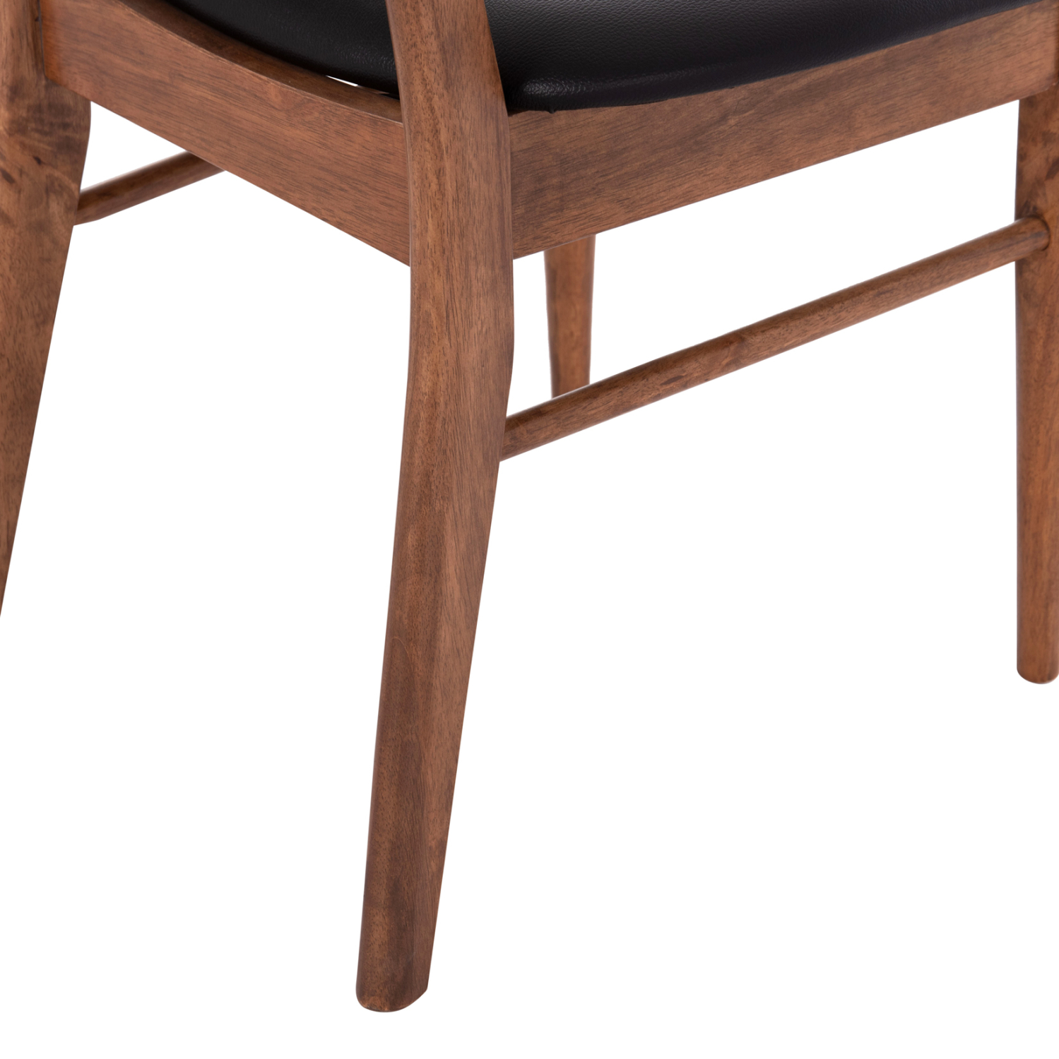 KΑΡΕΚΛΑ ΤΡΑΠΕΖΑΡΙΑΣ SEKOR HM9945.03 ΚΑΡΥΔΙ RUBBERWOOD-ΜΑΥΡΟ PU 51x48x79Υεκ 10