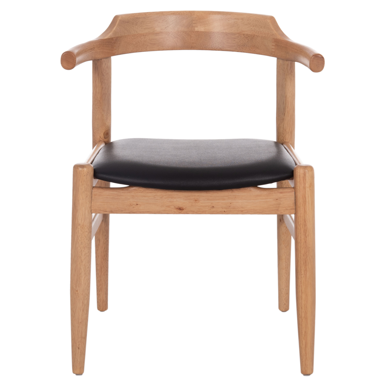 ΠΟΛΥΘΡΟΝΑ CERSEI HM9946.01 RUBBERWOOD ΣΕ LIGHT OAK &amp; PU ΣΕ ΜΑΥΡΟ 57x53x72Υεκ 3