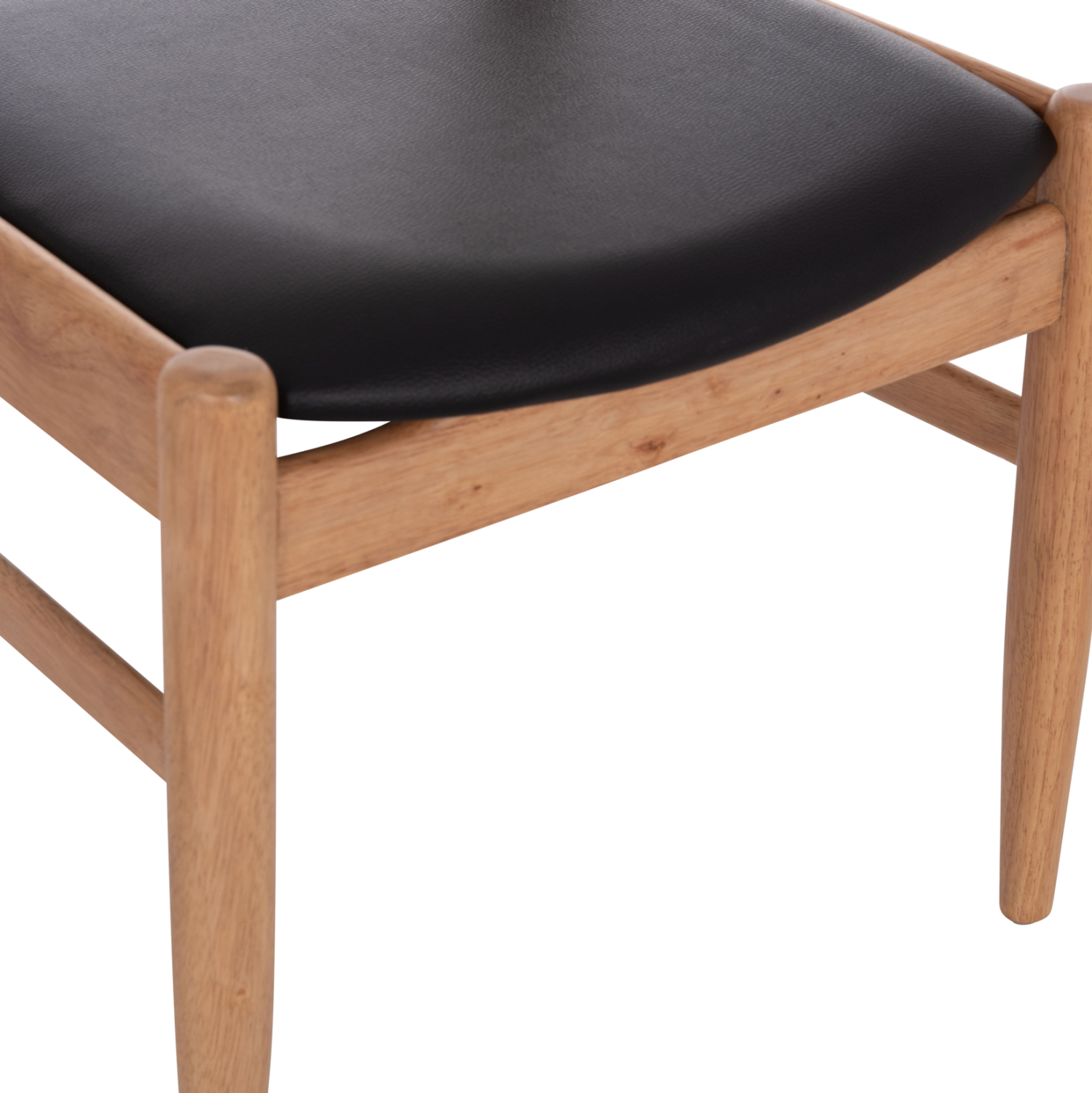ΠΟΛΥΘΡΟΝΑ CERSEI HM9946.01 RUBBERWOOD ΣΕ LIGHT OAK &amp; PU ΣΕ ΜΑΥΡΟ 57x53x72Υεκ 8