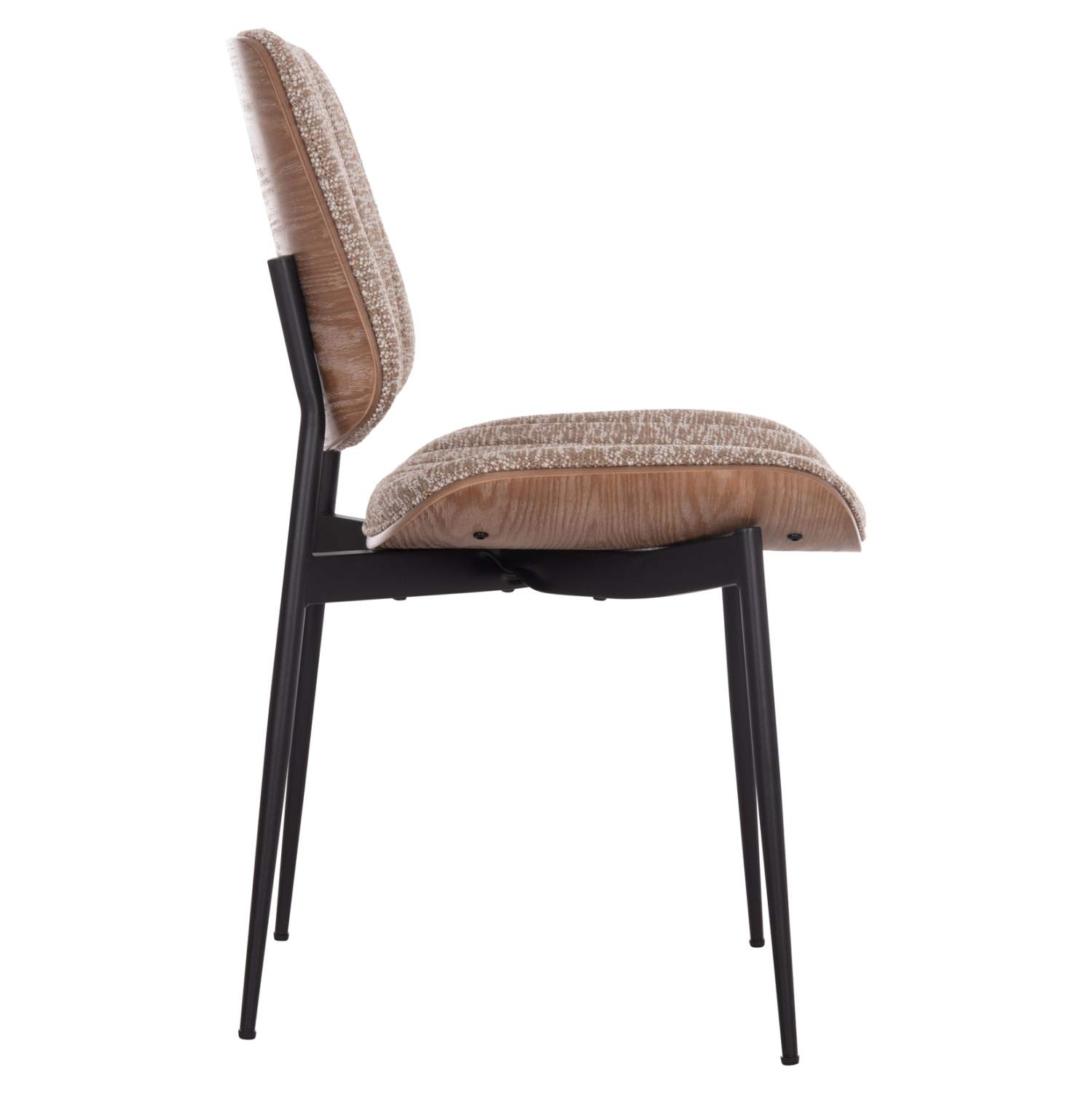 ΚΑΡΕΚΛΑ ΤΡΑΠΕΖΑΡΙΑΣ CONTI HM9983.02 ΜΑΥΡΟ ΜΕΤΑΛΛΟ--ΚΑΦΕ ΥΦΑΣΜΑ 49x56x82Υεκ. 4