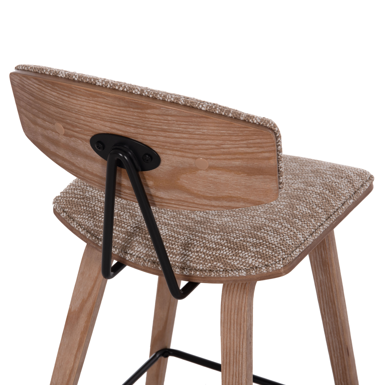 ΣΚΑΜΠΟ ΜΠΑΡ ΜΕΣ.ΥΨΟΥΣ INOVER HM9984.01 PLYWOOD ΣΕ WHITEWASH-ΚΑΦΕ ΥΦΑΣΜΑ 50x48x90Υεκ. 10