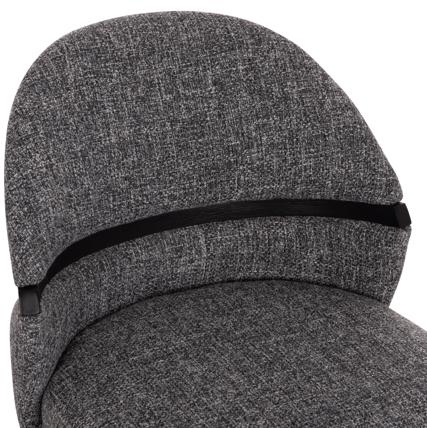 ΚΑΡΕΚΛΑ ΤΡΑΠΕΖΑΡΙΑΣ DEKKER HM18249.02 PLYWOOD ΜΑΥΡΟ--ΥΦΑΣΜΑ ΓΚΡΙ 50x60x80Υεκ. 7