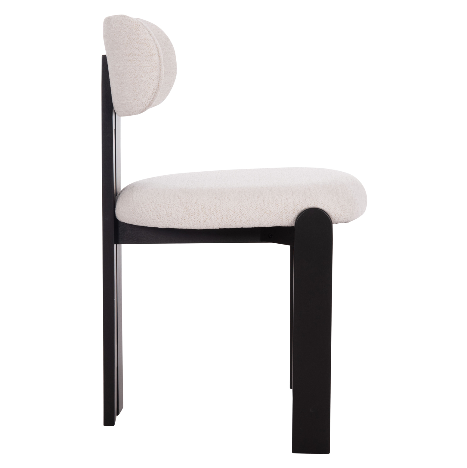 ΚΑΡΕΚΛΑ ΤΡΑΠΕΖΑΡΙΑΣ KARVO HM18252.02 ΕΚΡΟΥ ΥΦΑΣΜΑ--ΞΥΛΟ ΣΕ ΜΑΥΡΟ 57x50x78,5Υεκ. 4