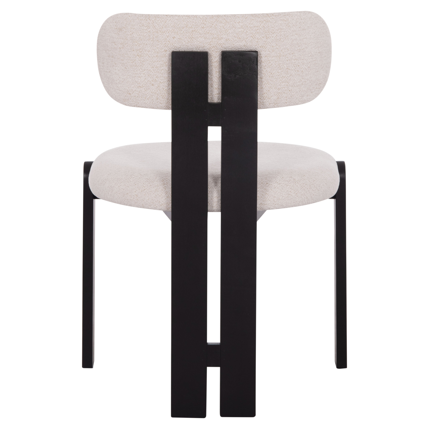 ΚΑΡΕΚΛΑ ΤΡΑΠΕΖΑΡΙΑΣ KARVO HM18252.02 ΕΚΡΟΥ ΥΦΑΣΜΑ--ΞΥΛΟ ΣΕ ΜΑΥΡΟ 57x50x78,5Υεκ. 6