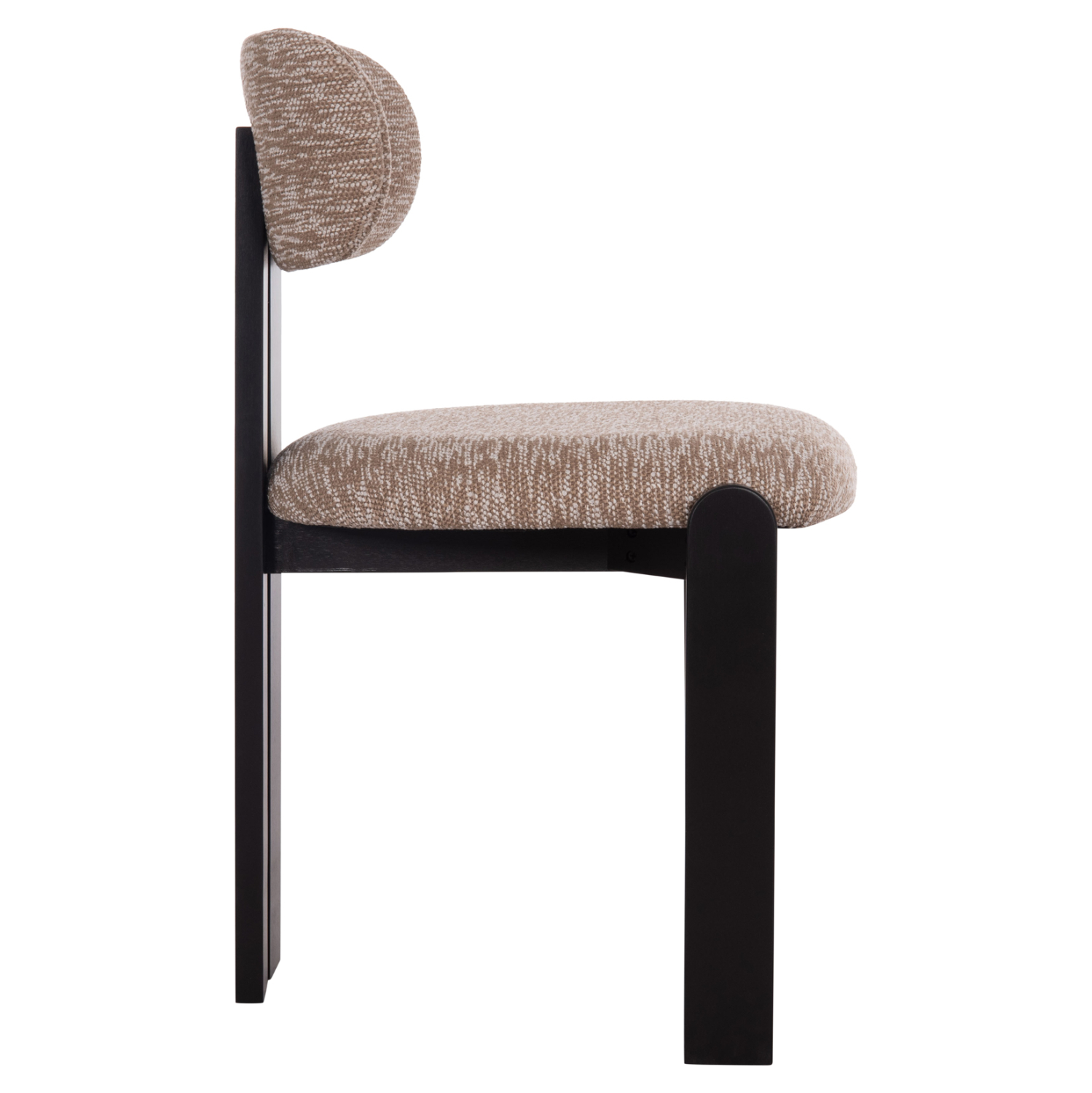 ΚΑΡΕΚΛΑ ΤΡΑΠΕΖΑΡΙΑΣ KARVO HM18252.03 ΚΑΦΕ ΥΦΑΣΜΑ--ΞΥΛΟ ΣΕ ΜΑΥΡΟ 57x50x78,5Υεκ. 4