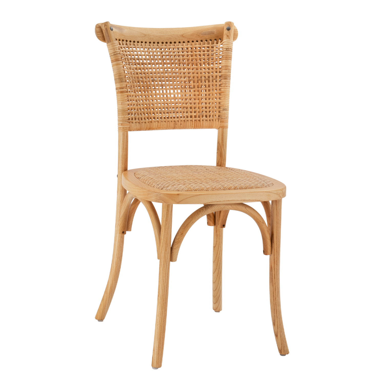ΚΑΡΕΚΛΑ ΤΡΑΠΕΖΑΡΙΑΣ LIBERTY HM8752.11 TOON ΞΥΛΟ-ΨΑΘΑ RATTAN---Β'ΔΙΑΛΟΓΗΣ 49x54x89Υεκ 1