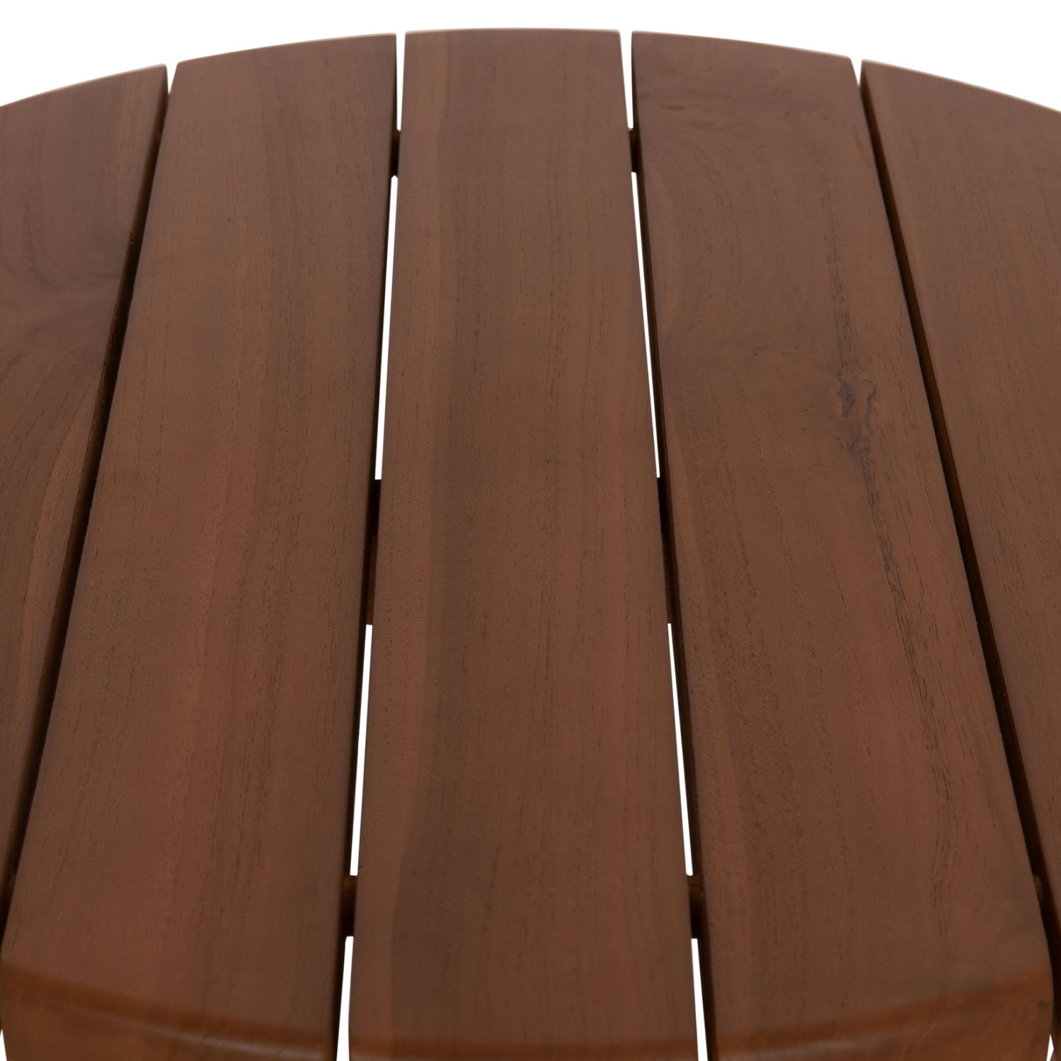 ΤΡΑΠΕΖΙ ΜΕΣΗΣ ΣΤΡΟΓΓΥΛΟ KOLIN HM6629 ΞΥΛΟ TEAK ΣΕ ΦΥΣΙΚΟ Φ65x65Υεκ. 4