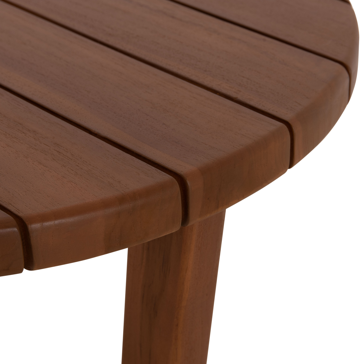 ΤΡΑΠΕΖΙ ΜΕΣΗΣ ΣΤΡΟΓΓΥΛΟ KOLIN HM6629 ΞΥΛΟ TEAK ΣΕ ΦΥΣΙΚΟ Φ65x65Υεκ. 7