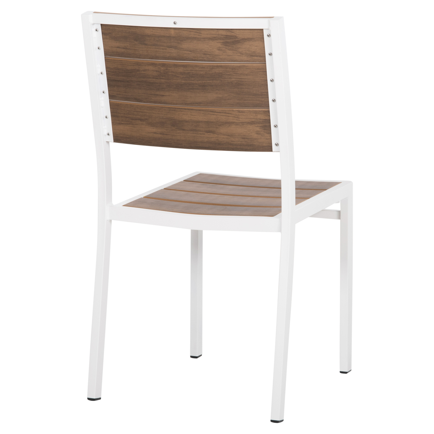 ΚΑΡΕΚΛΑ ΑΛΟΥΜΙΝΙΟΥ SAGA HM6063.01 ΛΕΥΚΗ ΜΕ POLYWOOD 46x52x86Υεκ. 5