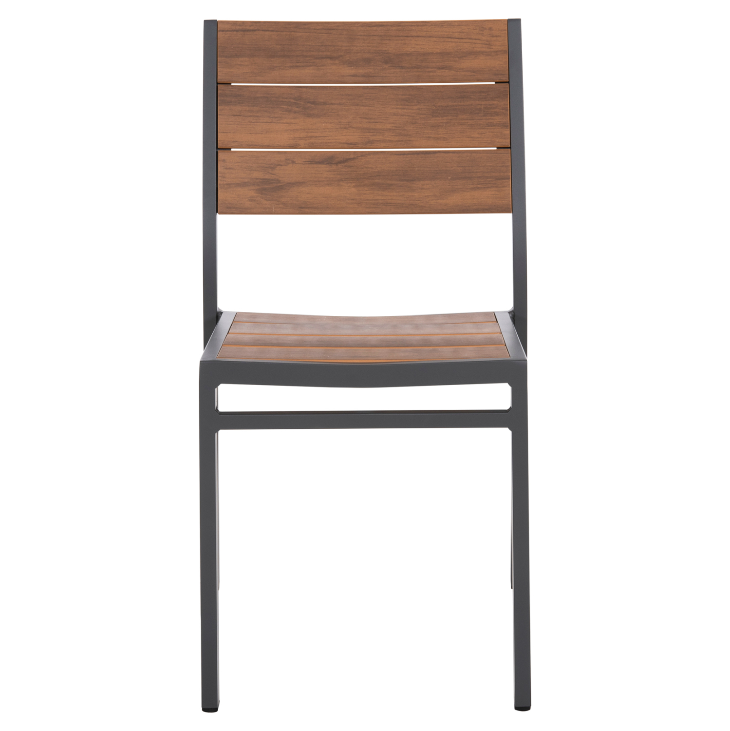 ΚΑΡΕΚΛΑ ΑΛΟΥΜΙΝΙΟΥ SAGA HM6063.02 ΣΚΟΥΡΟ ΓΚΡΙ ΜΕ POLYWOOD 46x52x86Υεκ. 3