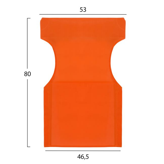 ΜΑΞΙΛΑΡΙ TEXTILENE 600gr/m2 2X1 ΠΟΡΤΟΚΑΛΙ ΓΙΑ ΠΟΛΥΘΡΟΝΑ ΣΚΗΝ. HM5272.02 46.5Χ53Χ80Υεκ. 2