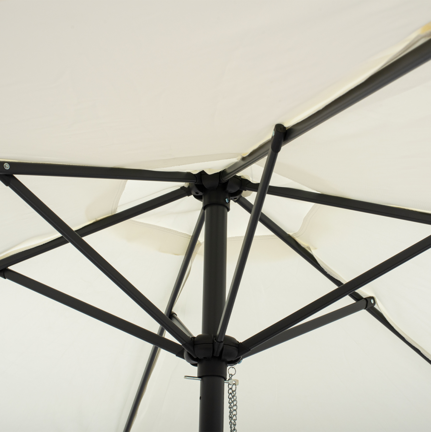 ΟΜΠΡΕΛΑ ΑΛΟΥΜΙΝΙΟΥ Φ250x236 εκ.ΜΕ 6 ΑΚΤΙΝΕΣ KACEN HM6030.02 ΕΚΡΟΥ ΓΚΡΙ 5
