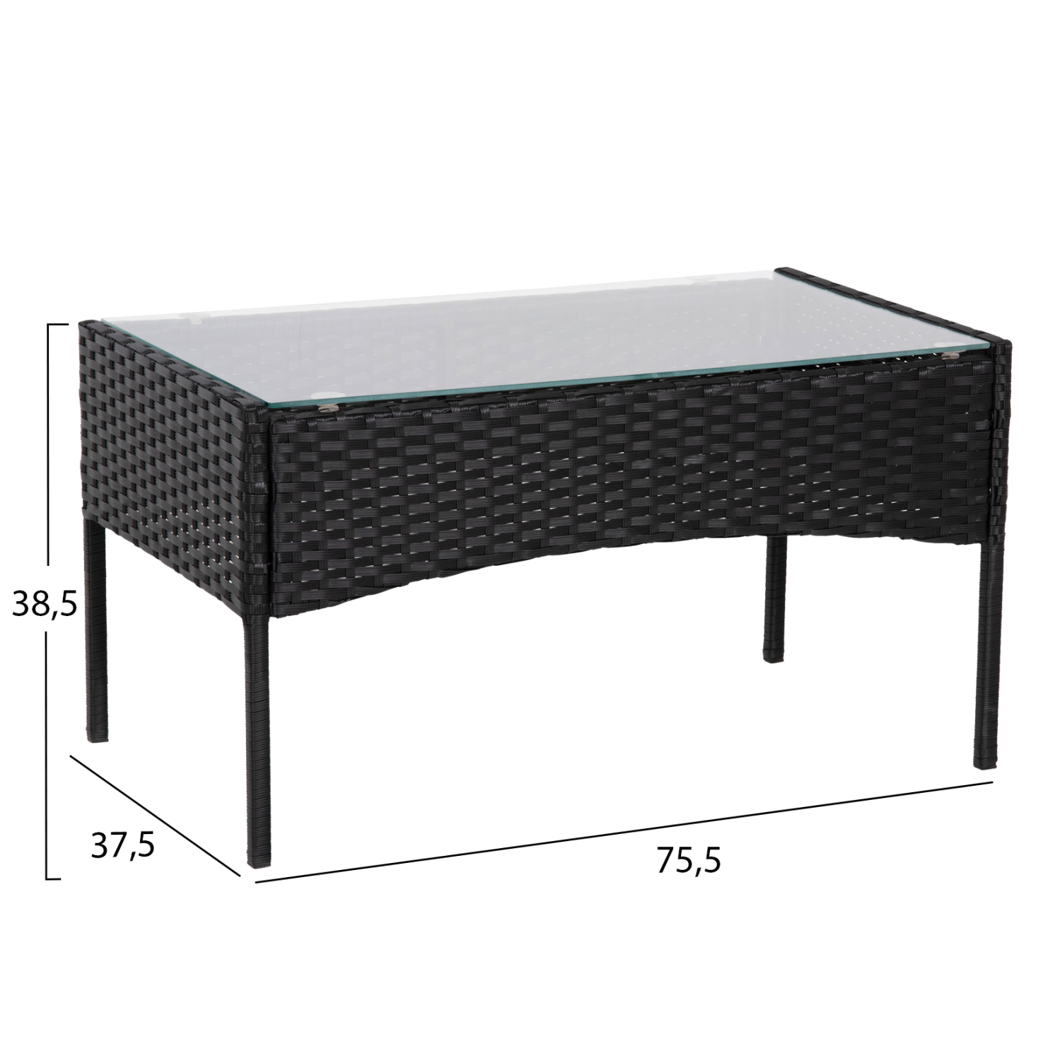 ΣΕΤ ΣΑΛΟΝΙ 4ΤΜΧ STASIA HM6089.01 ΣΥΝΘ.RATTAN ΜΑΥΡΟ-ΚΑΠΟΥΤΣΙΝΟ ΜΑΞΙΛΑΡΙΑ 4