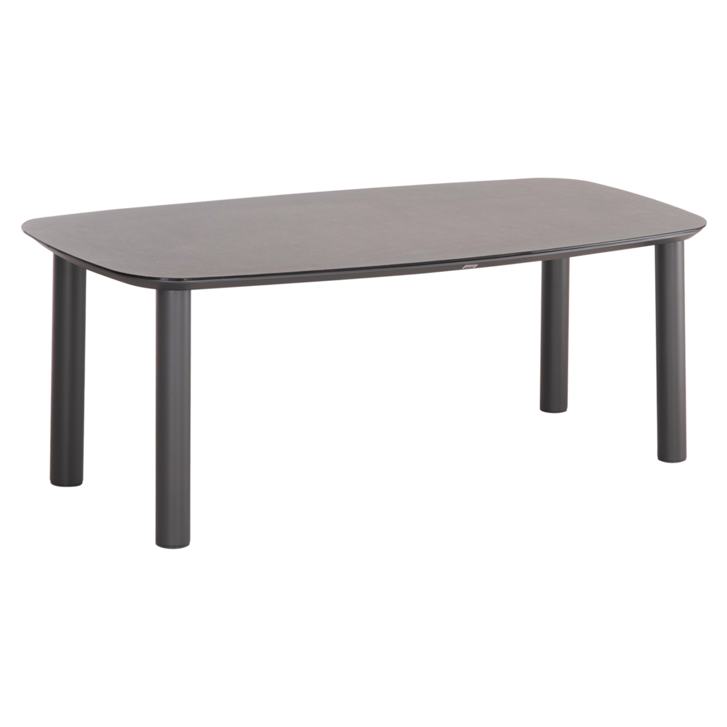 ΤΡΑΠΕΖΙ DOSUN HM6202.01 ΓΚΡΙ ΑΛΟΥΜΙΝΙΟ-3D PRINT ΓΥΑΛΙ-ΚΕΡΑΜΙΚΟ LOOK 220x100x75Υεκ 1