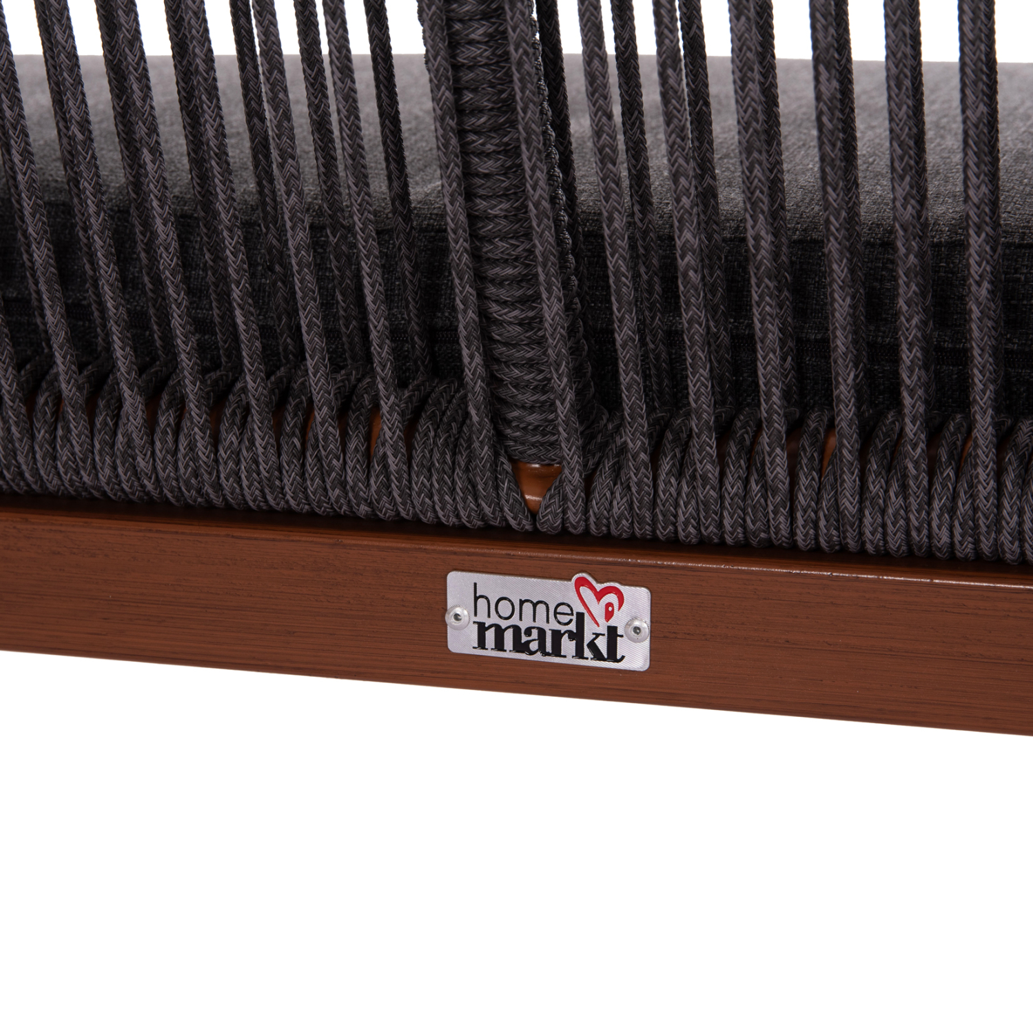 ΚΑΝΑΠΕΣ 2ΘΕΣΙΟΣ MYRTIA HM5550.11 AΛΟΥΜΙΝΙΟ ΚΑΦΕ--ΑΝΘΡΑΚΙ P.E. ΣΧΟΙΝΙ 123x61x90Υεκ 10