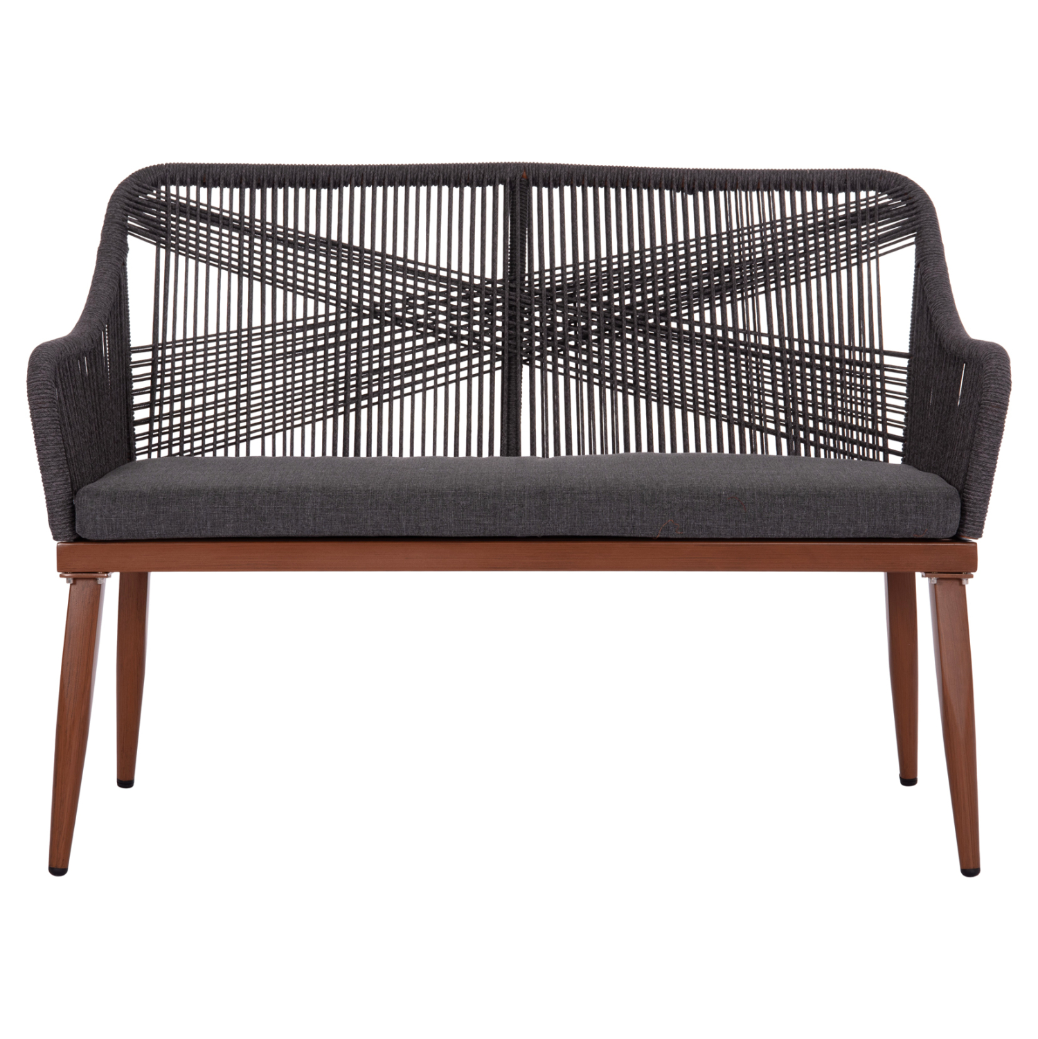 ΚΑΝΑΠΕΣ 2ΘΕΣΙΟΣ MYRTIA HM5550.11 AΛΟΥΜΙΝΙΟ ΚΑΦΕ--ΑΝΘΡΑΚΙ P.E. ΣΧΟΙΝΙ 123x61x90Υεκ 3