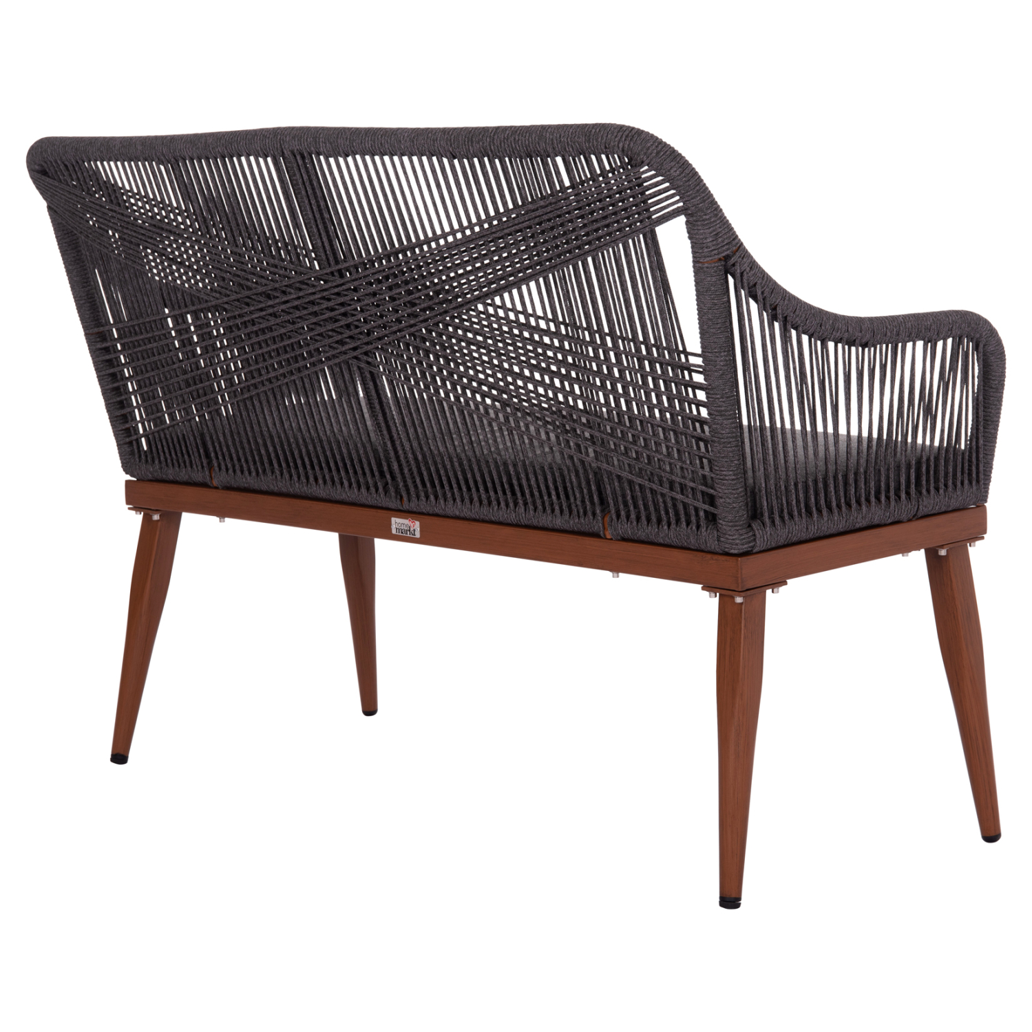 ΚΑΝΑΠΕΣ 2ΘΕΣΙΟΣ MYRTIA HM5550.11 AΛΟΥΜΙΝΙΟ ΚΑΦΕ--ΑΝΘΡΑΚΙ P.E. ΣΧΟΙΝΙ 123x61x90Υεκ 5