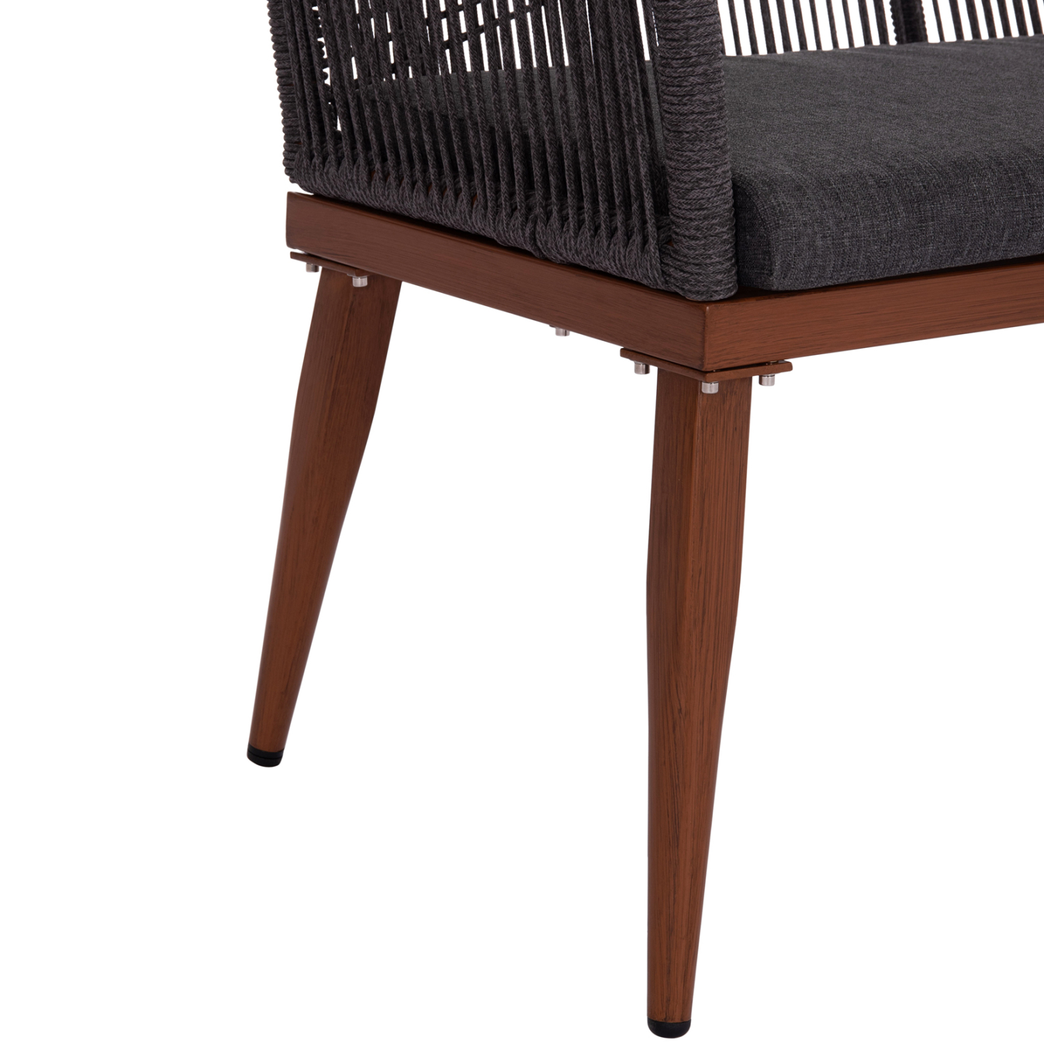 ΚΑΝΑΠΕΣ 2ΘΕΣΙΟΣ MYRTIA HM5550.11 AΛΟΥΜΙΝΙΟ ΚΑΦΕ--ΑΝΘΡΑΚΙ P.E. ΣΧΟΙΝΙ 123x61x90Υεκ 9