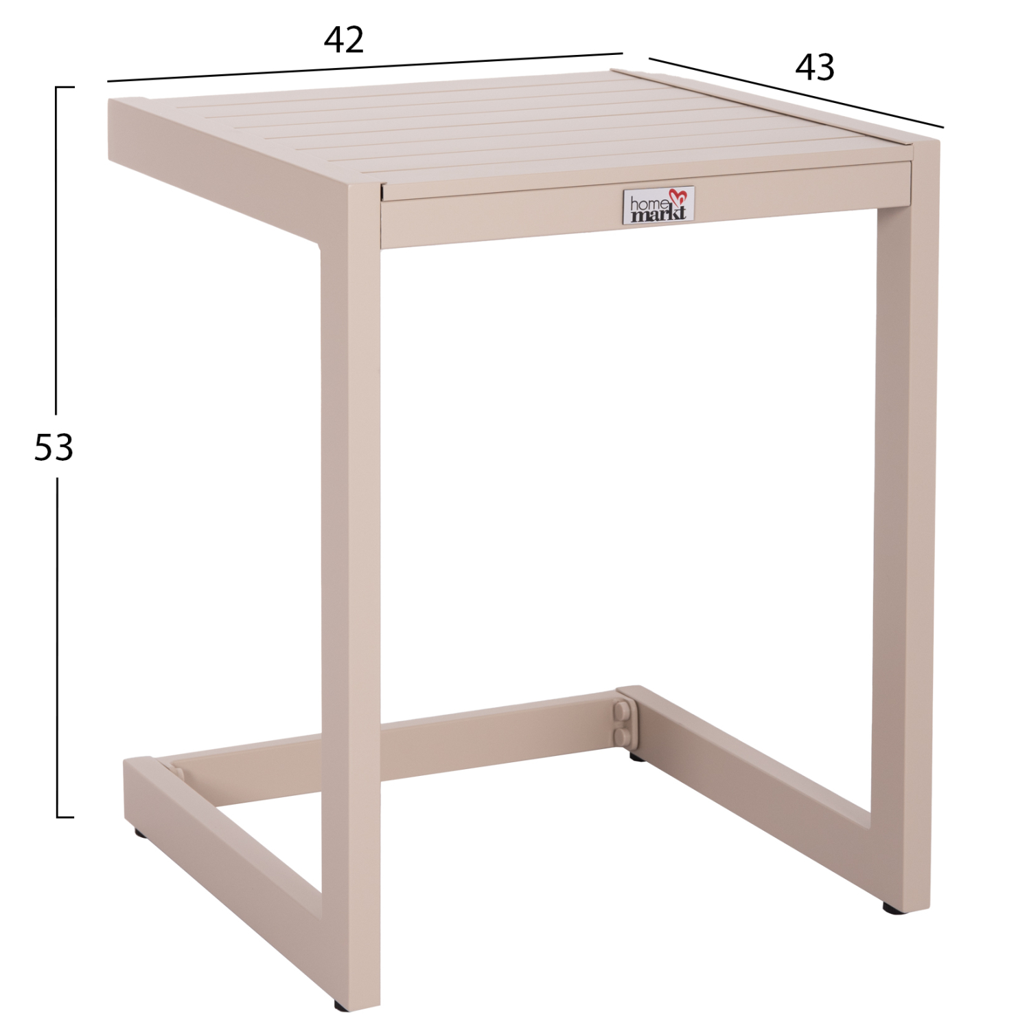 ΤΡΑΠΕΖΑΚΙ ΞΑΠΛΩΣΤΡΑΣ BELLING HM6274.04 ΑΛΟΥΜΙΝΙΟ ΣΕ ΣΑΜΠΑΝΙ 42x43x53Υεκ. 2