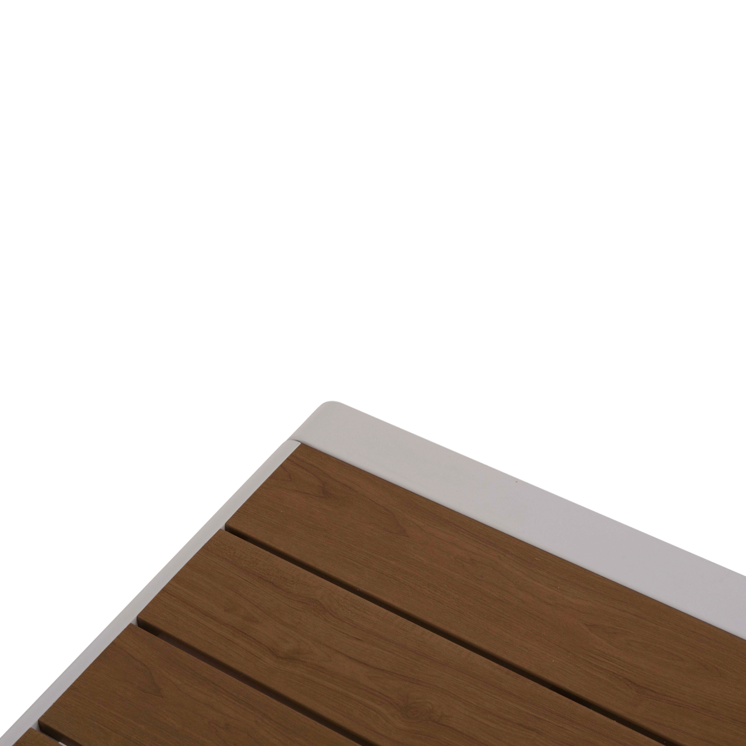 ΤΡΑΠΕΖΑΚΙ ΞΑΠΛΩΣΤΡΑΣ BENTRY HM6276.01 ΑΛΟΥΜΙΝΙΟ ΛΕΥΚΟ--POLYWOOD 100x56x35Υεκ. 6