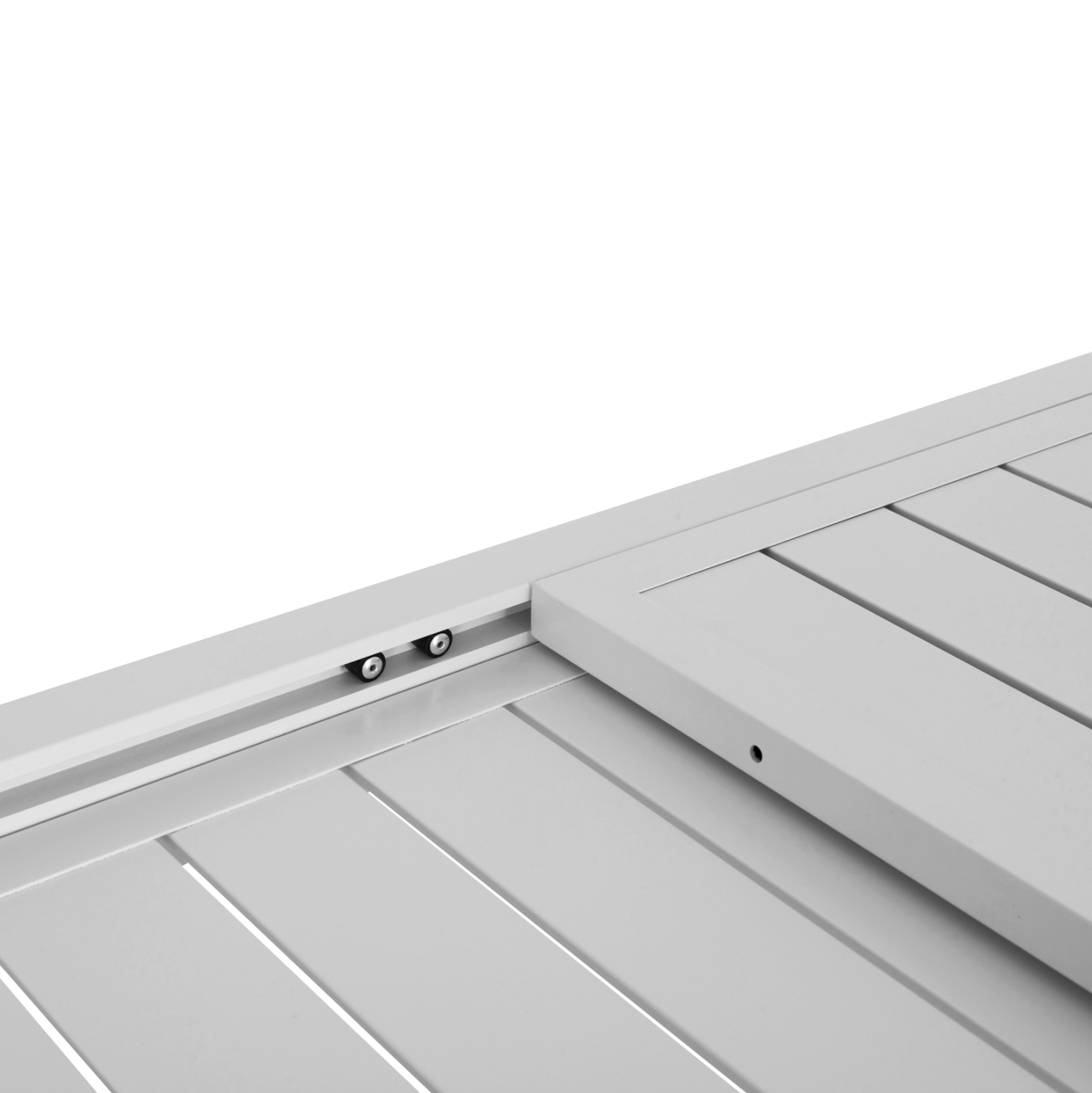 ΤΡΑΠΕΖΙ ΕΠΕΚΤΕΙΝΟΜΕΝΟ KRUM HM6277.01 ΑΛΟΥΜΙΝΙΟ ΛΕΥΚΟ 160-240x90x73Υεκ. 8