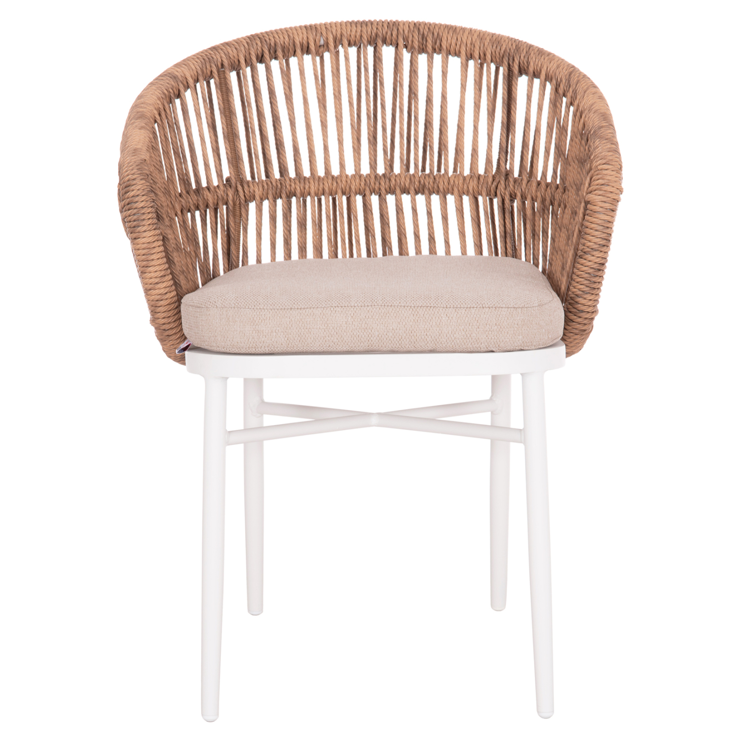 ΠΟΛΥΘΡΟΝΑ ΑΛΟΥΜΙΝΙΟΥ ORIN HM6265.02 ΛΕΥΚΗ-P.E.RATTAN ΦΥΣΙΚΟ-ΜΠΕΖ ΜΑΞΙΛΑΡΙΑ 58x61x75Υ 3