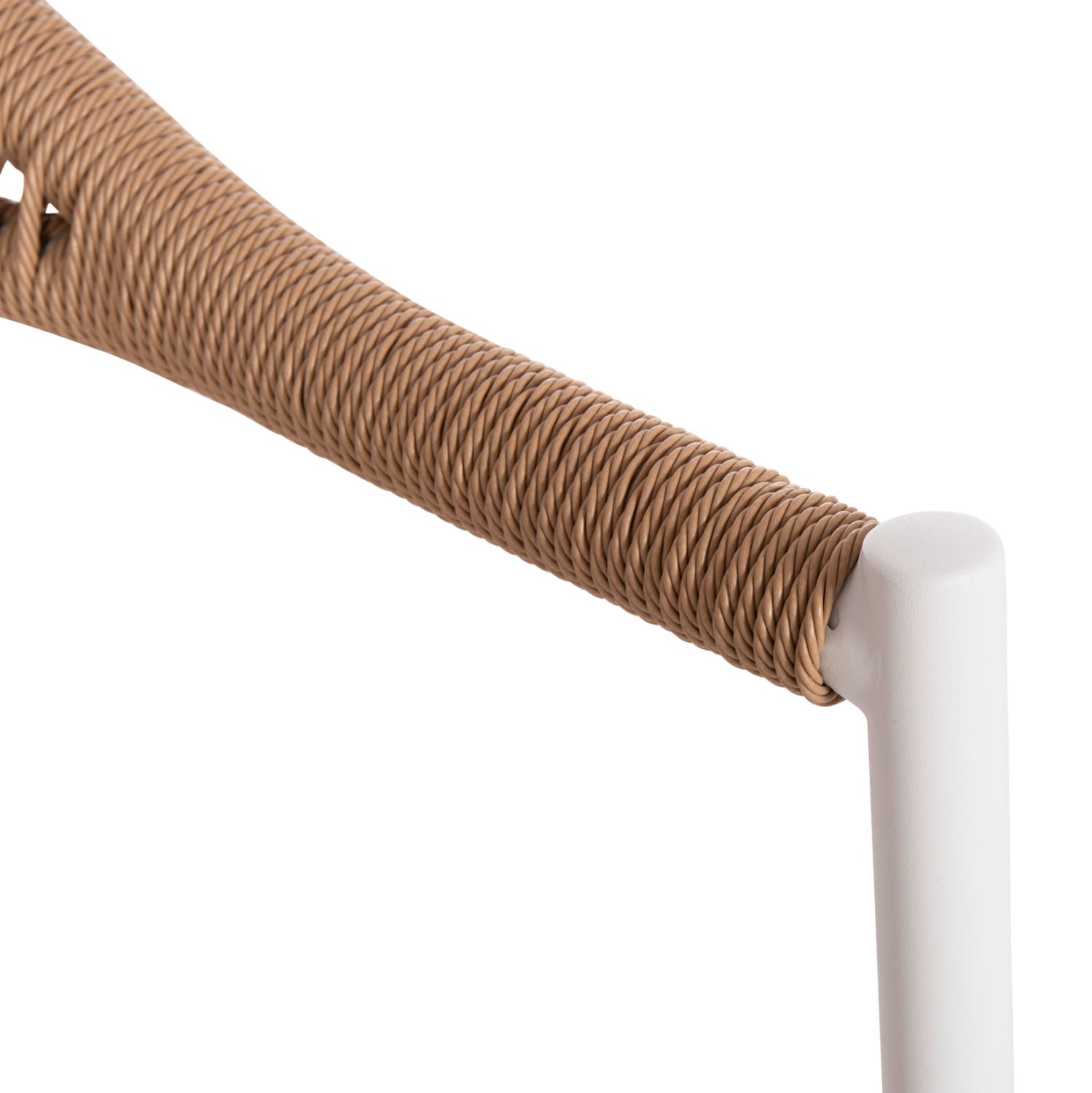 ΠΟΛΥΘΡΟΝΑ BERG HM6284.01 ΑΛΟΥΜΙΝΙΟ &amp; TEXTILENE ΛΕΥΚΟ--P.E.TWISTED RATTAN 55x56x79Υεκ 8