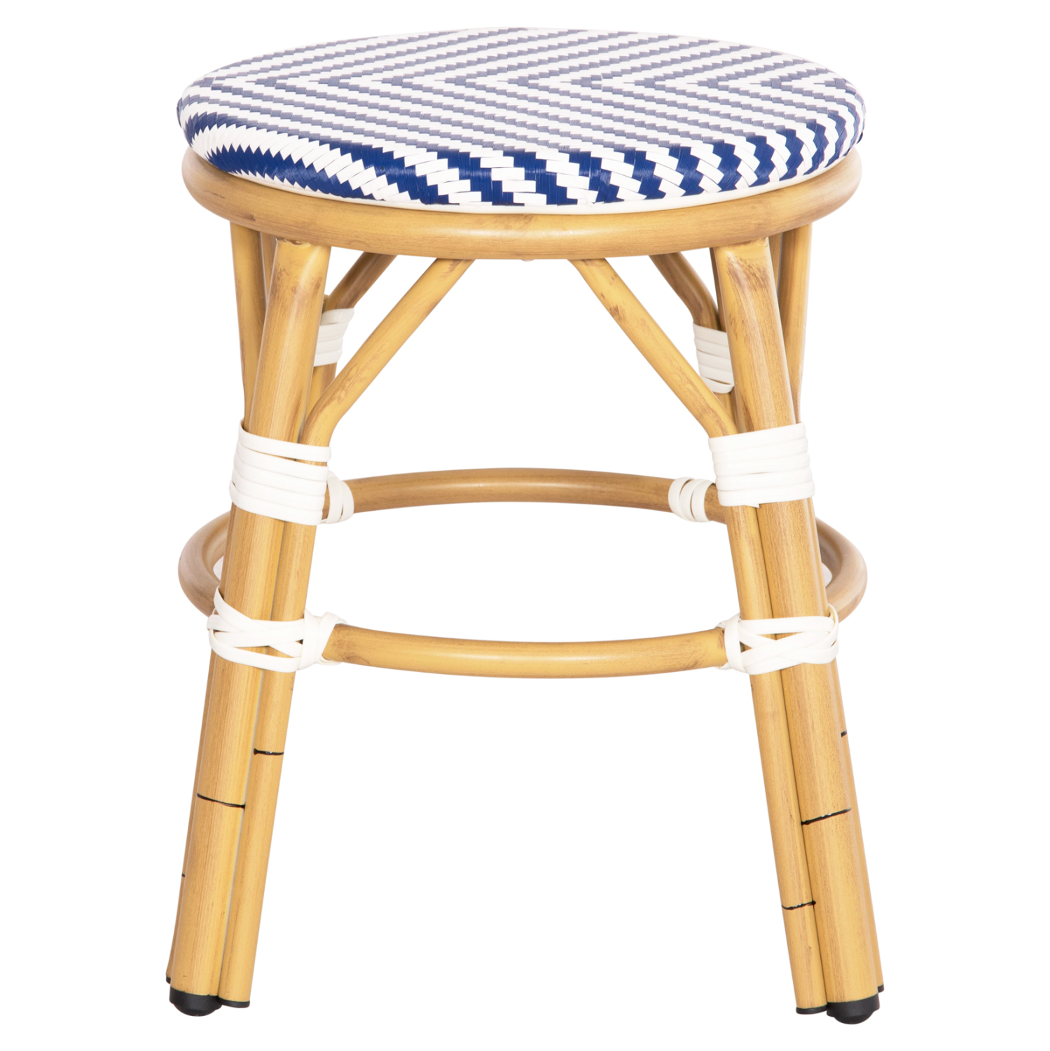 ΣΚΑΜΠΟ ΑΛΟΥΜΙΝΙΟΥ CHINO HM6285.05 BAMBOO LOOK-TEXTILENE ΛΕΥΚΟ-ΜΠΛΕ Φ36x46Υεκ. 3