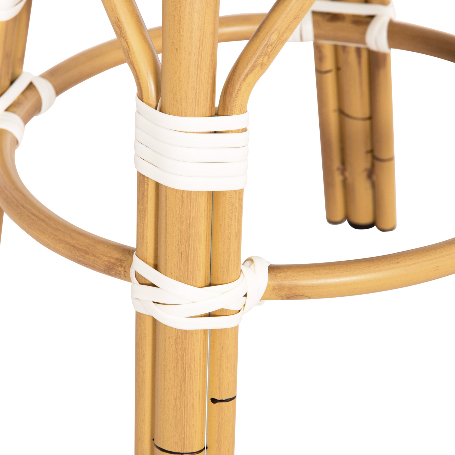ΣΚΑΜΠΟ ΑΛΟΥΜΙΝΙΟΥ CHINO HM6285.05 BAMBOO LOOK-TEXTILENE ΛΕΥΚΟ-ΜΠΛΕ Φ36x46Υεκ. 5
