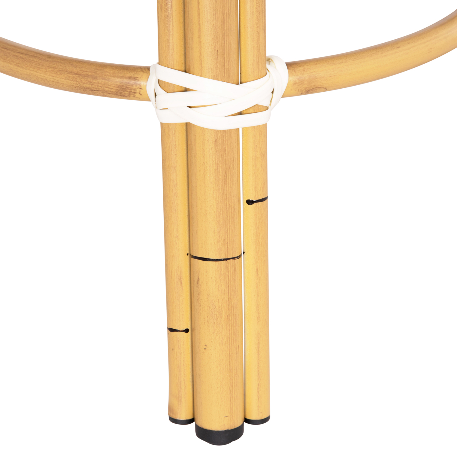 ΣΚΑΜΠΟ ΑΛΟΥΜΙΝΙΟΥ CHINO HM6285.05 BAMBOO LOOK-TEXTILENE ΛΕΥΚΟ-ΜΠΛΕ Φ36x46Υεκ. 6