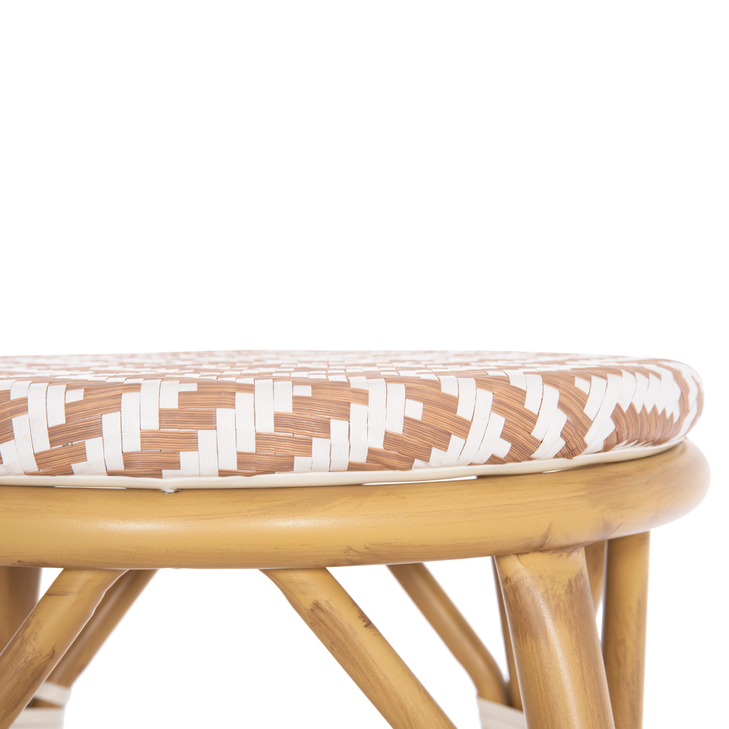 ΣΚΑΜΠΟ ΑΛΟΥΜΙΝΙΟΥ ΜΕΣ.ΥΨΟΥΣ CHINO HM6286.04 BAMBOO LOOK ΦΥΣΙΚΟ &amp; TEXTILENE 43x43x65Υεκ 6