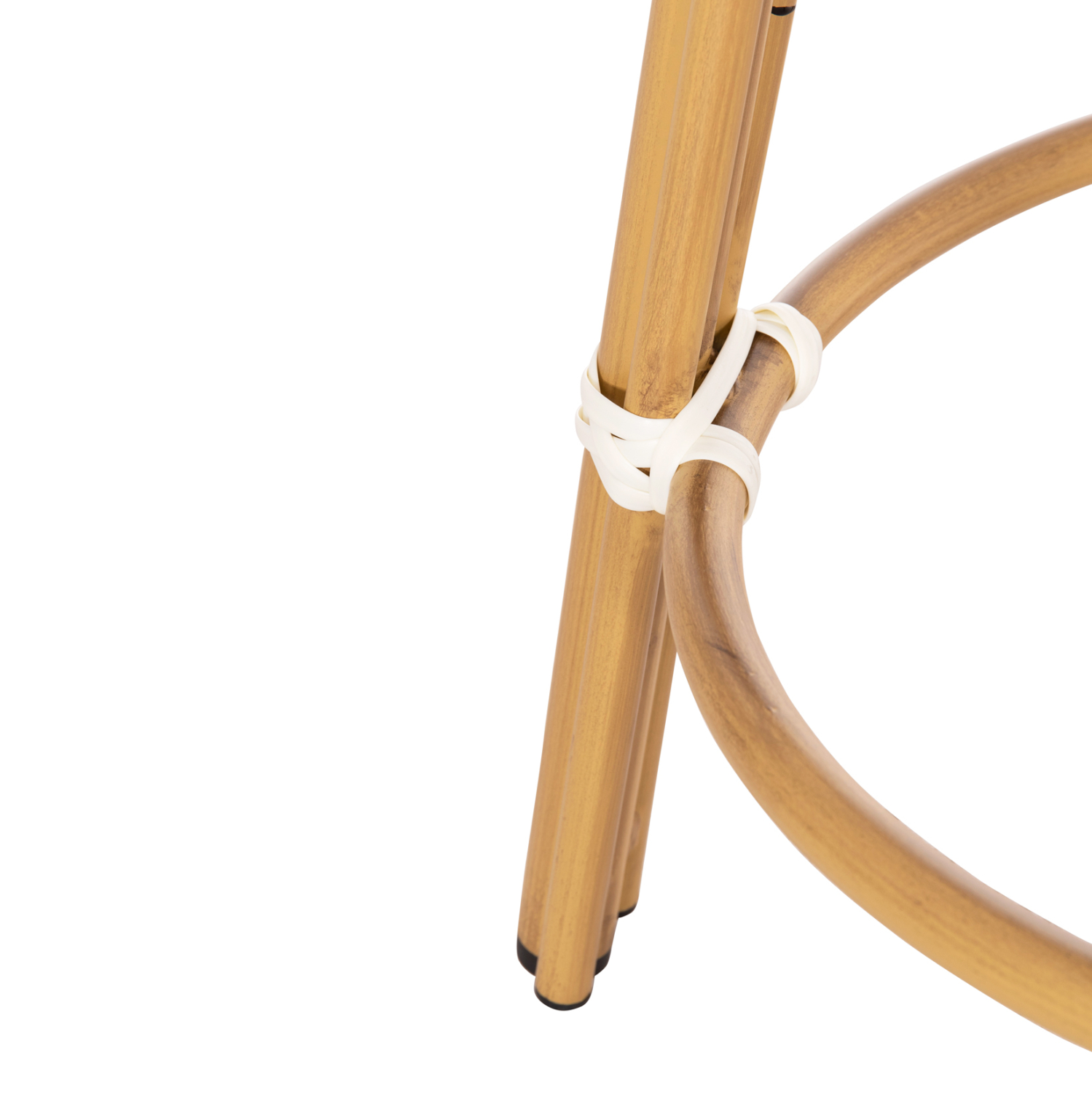 ΣΚΑΜΠΟ ΑΛΟΥΜΙΝΙΟΥ ΜΕΣ.ΥΨΟΥΣ CHINO HM6286.04 BAMBOO LOOK ΦΥΣΙΚΟ &amp; TEXTILENE 43x43x65Υεκ 8