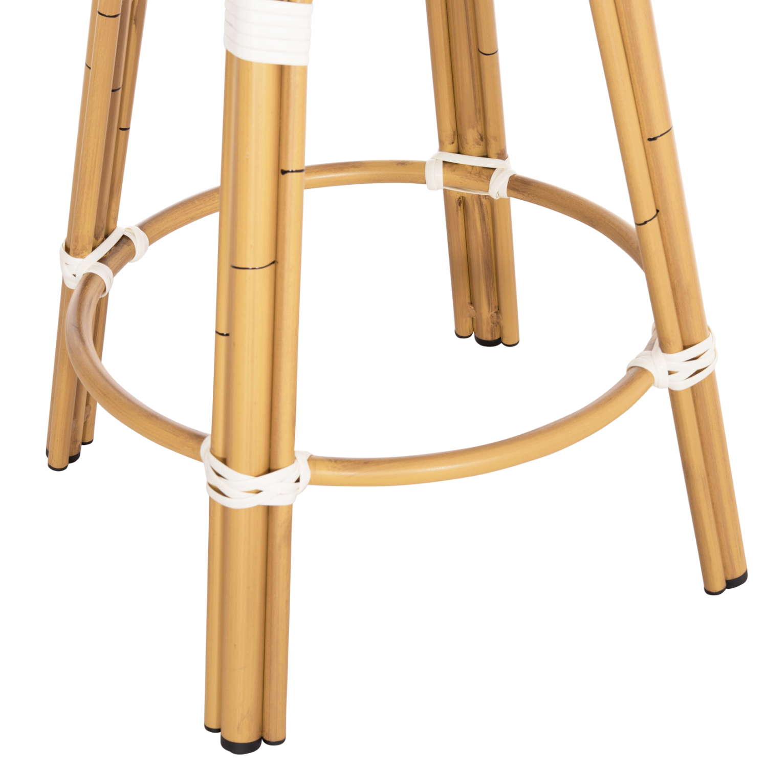 ΣΚΑΜΠΟ ΑΛΟΥΜΙΝΙΟΥ ΜΕΣ.ΥΨΟΥΣ CHINO HM6286.04 BAMBOO LOOK ΦΥΣΙΚΟ &amp; TEXTILENE 43x43x65Υεκ 9